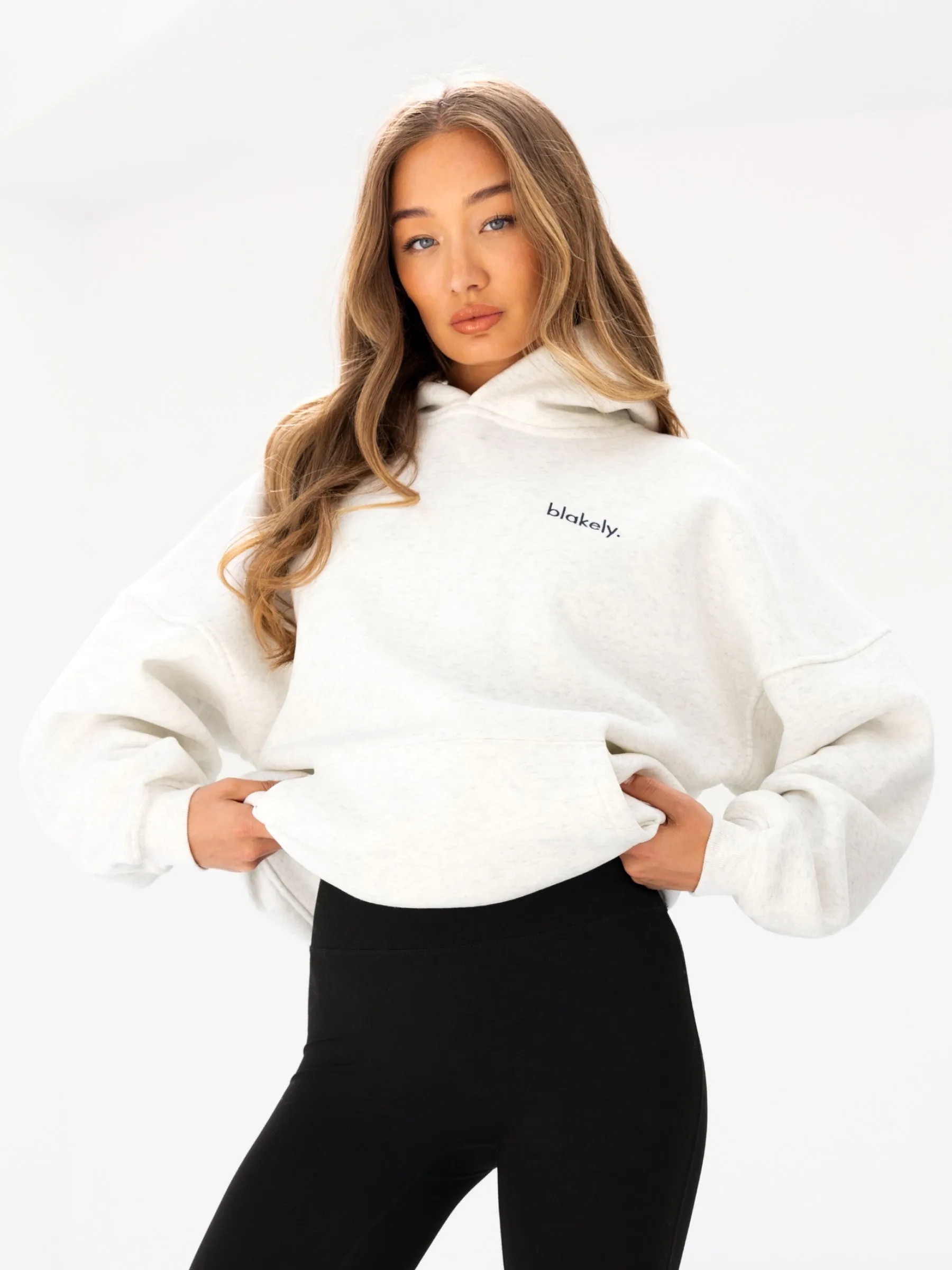 Sami Oversized Hoodie - Marl White sold by Blakely