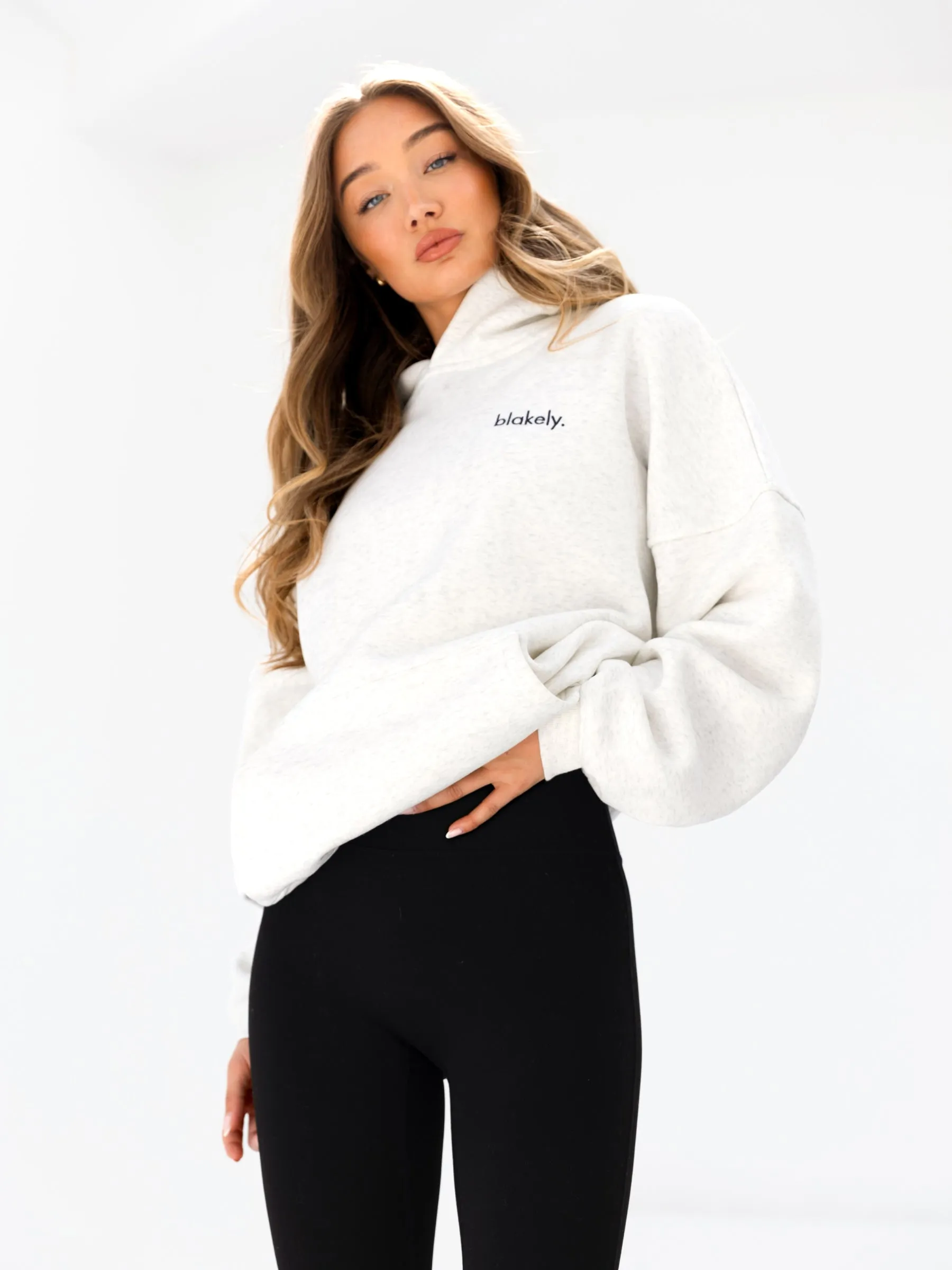 Sami Oversized Hoodie - Marl White sold by Blakely product image thumbnail 2