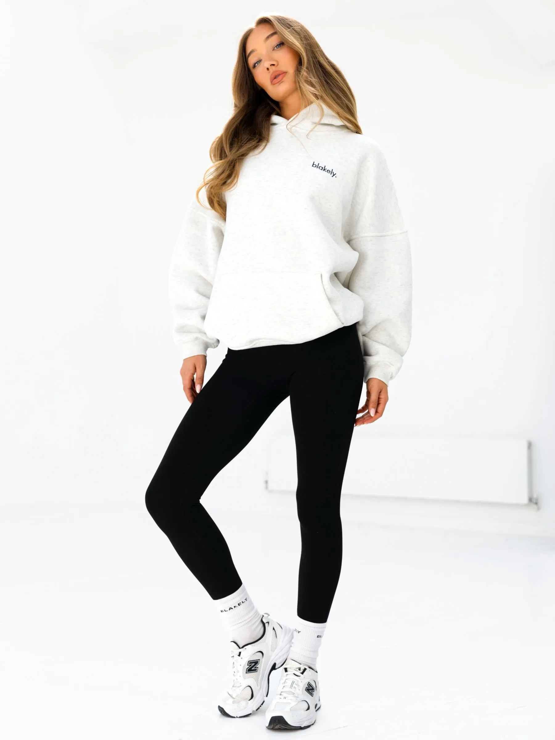 Sami Oversized Hoodie - Marl White sold by Blakely product image thumbnail 3