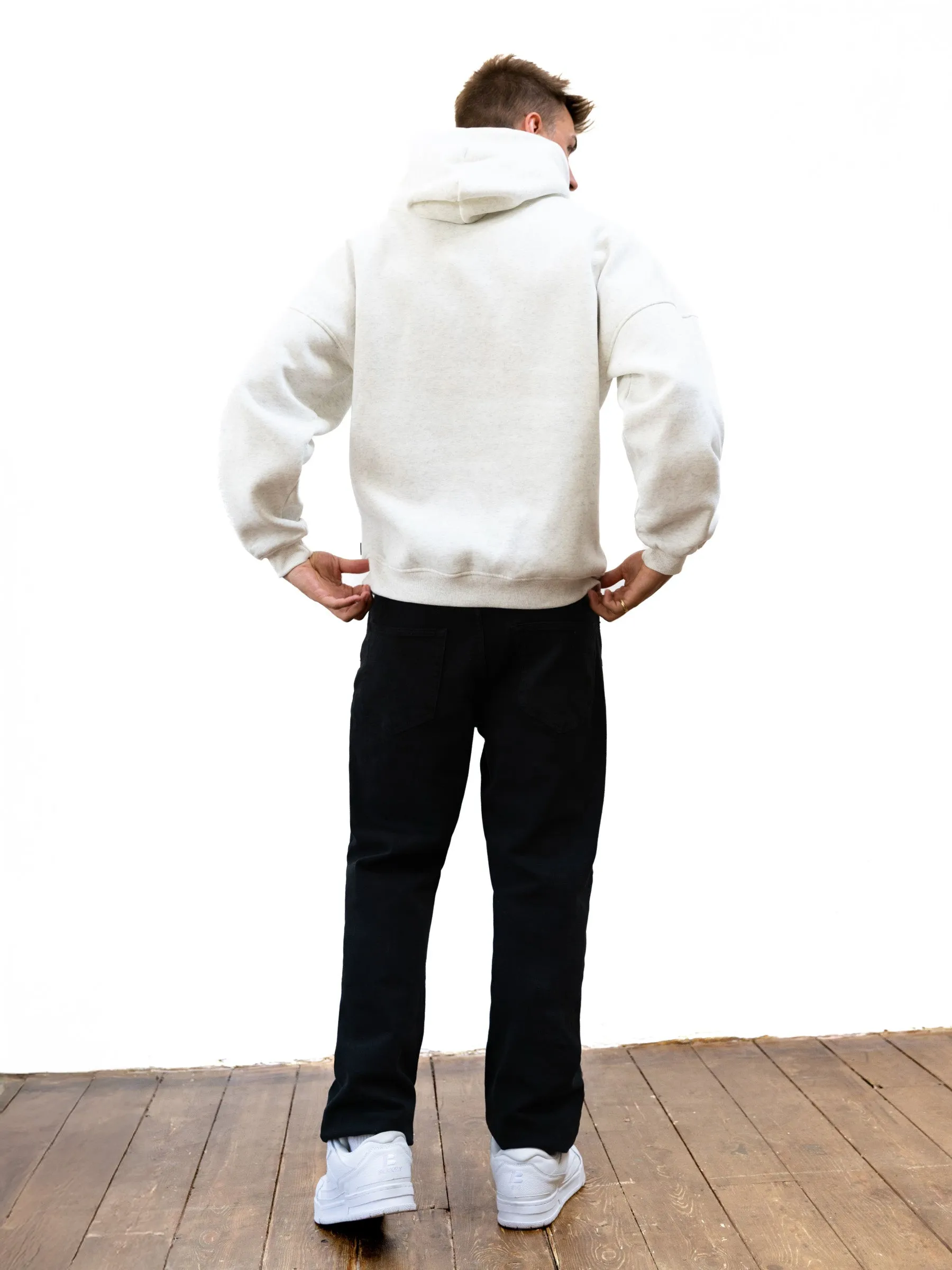 Sami Relaxed Hoodie - Marl White sold by Blakely product image thumbnail 4