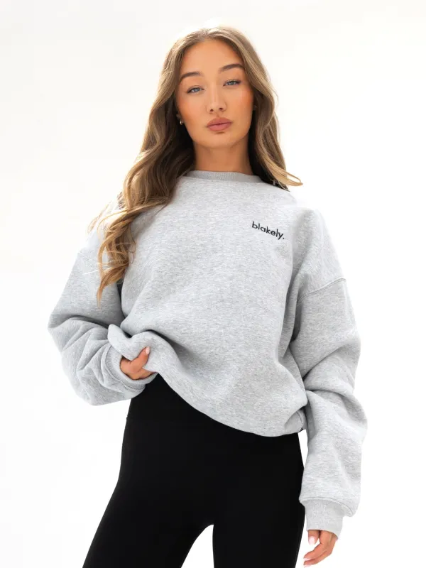 Sami Oversized Jumper - Marl Grey sold by Blakely