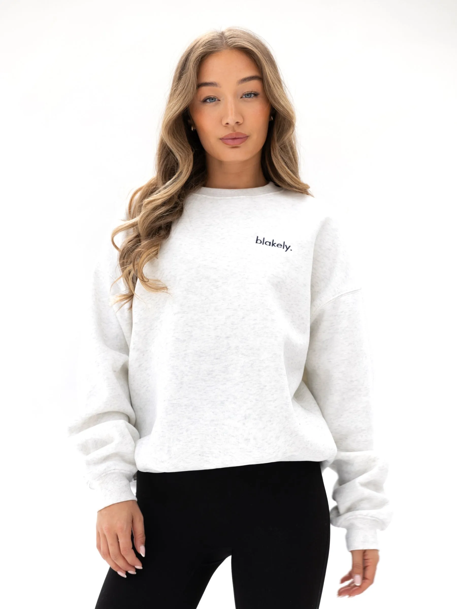 Sami Oversized Jumper - Marl White sold by Blakely