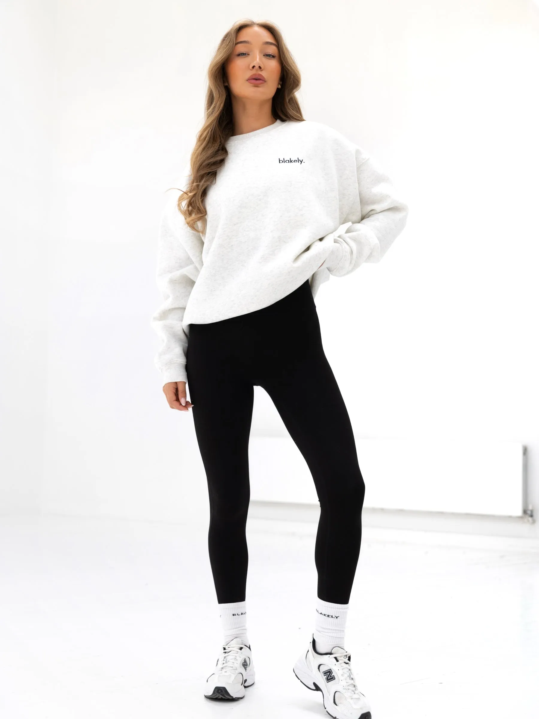 Sami Oversized Jumper - Marl White sold by Blakely product image thumbnail 3