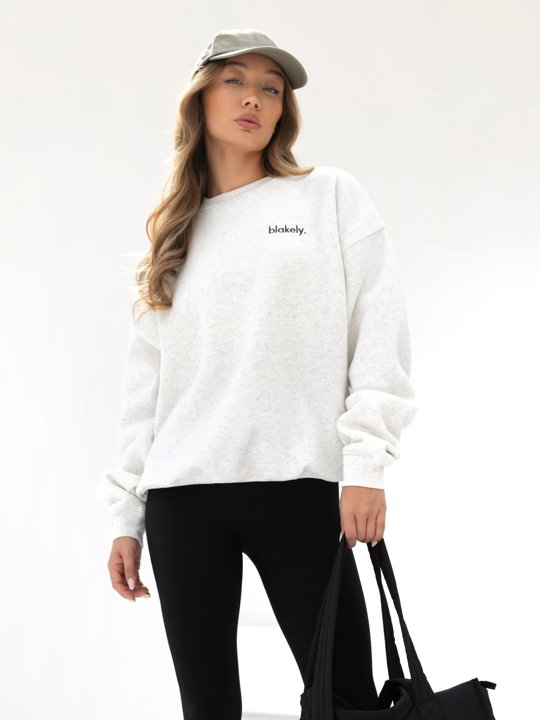 Sami Oversized Jumper - Marl White sold by Blakely product image thumbnail 2