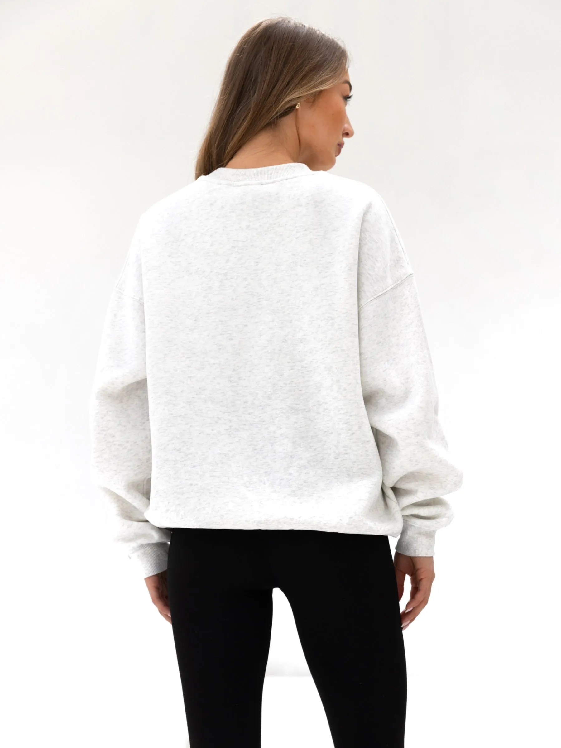 Sami Oversized Jumper - Marl White sold by Blakely product image thumbnail 4