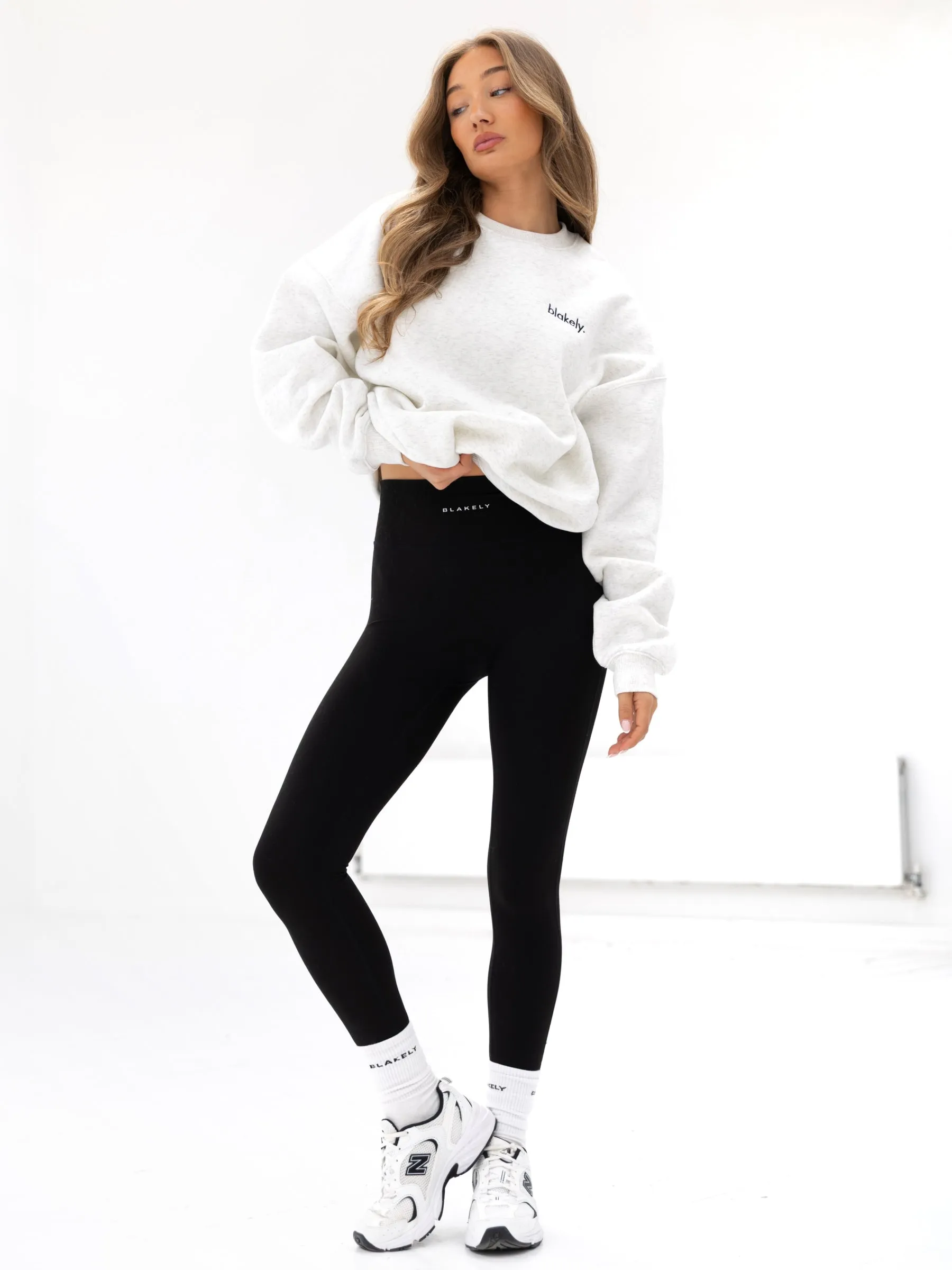 Sami Oversized Jumper - Marl White sold by Blakely product image thumbnail 5