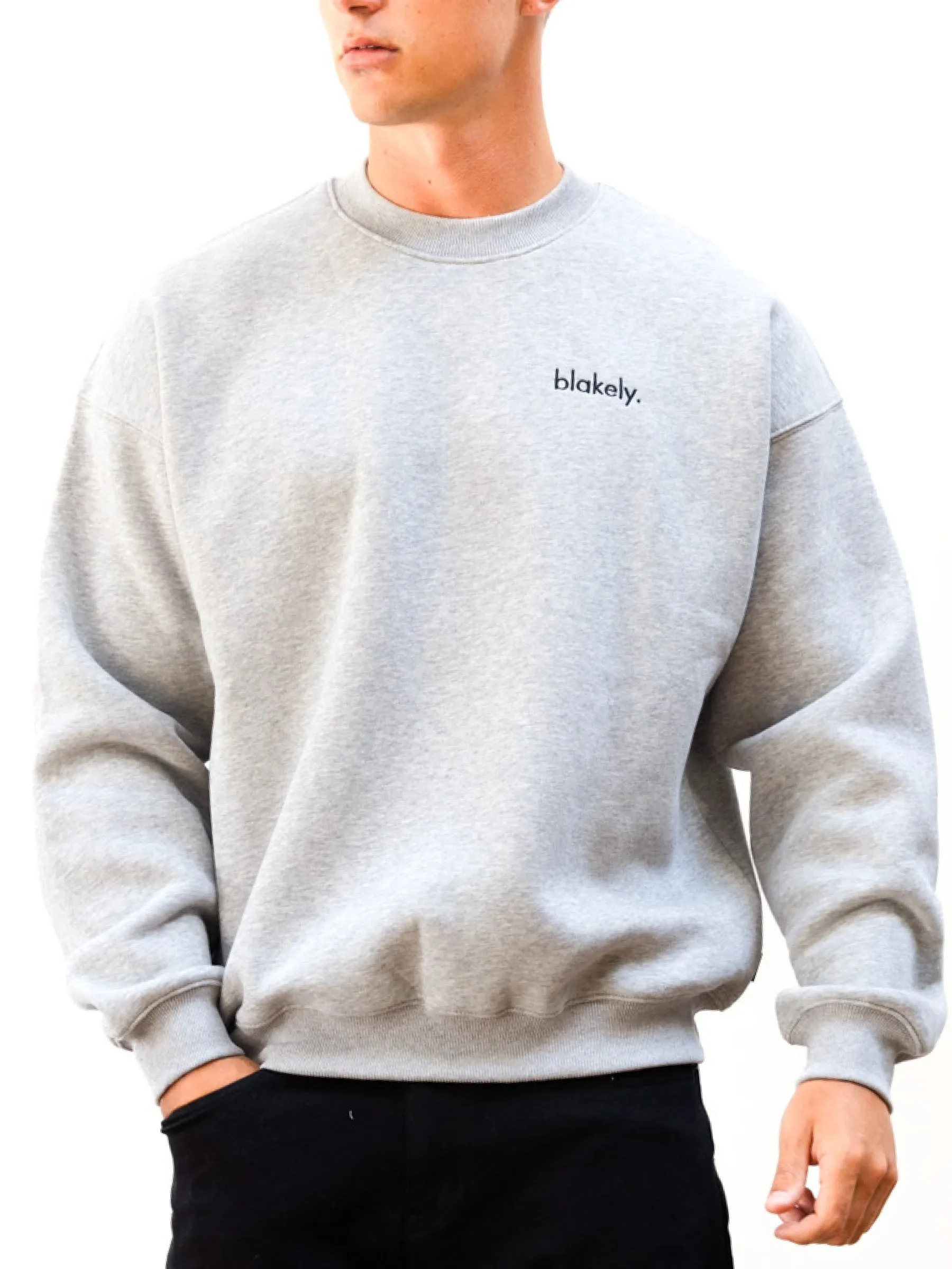 Sami Relaxed Jumper - Marl Grey sold by Blakely product image thumbnail 5