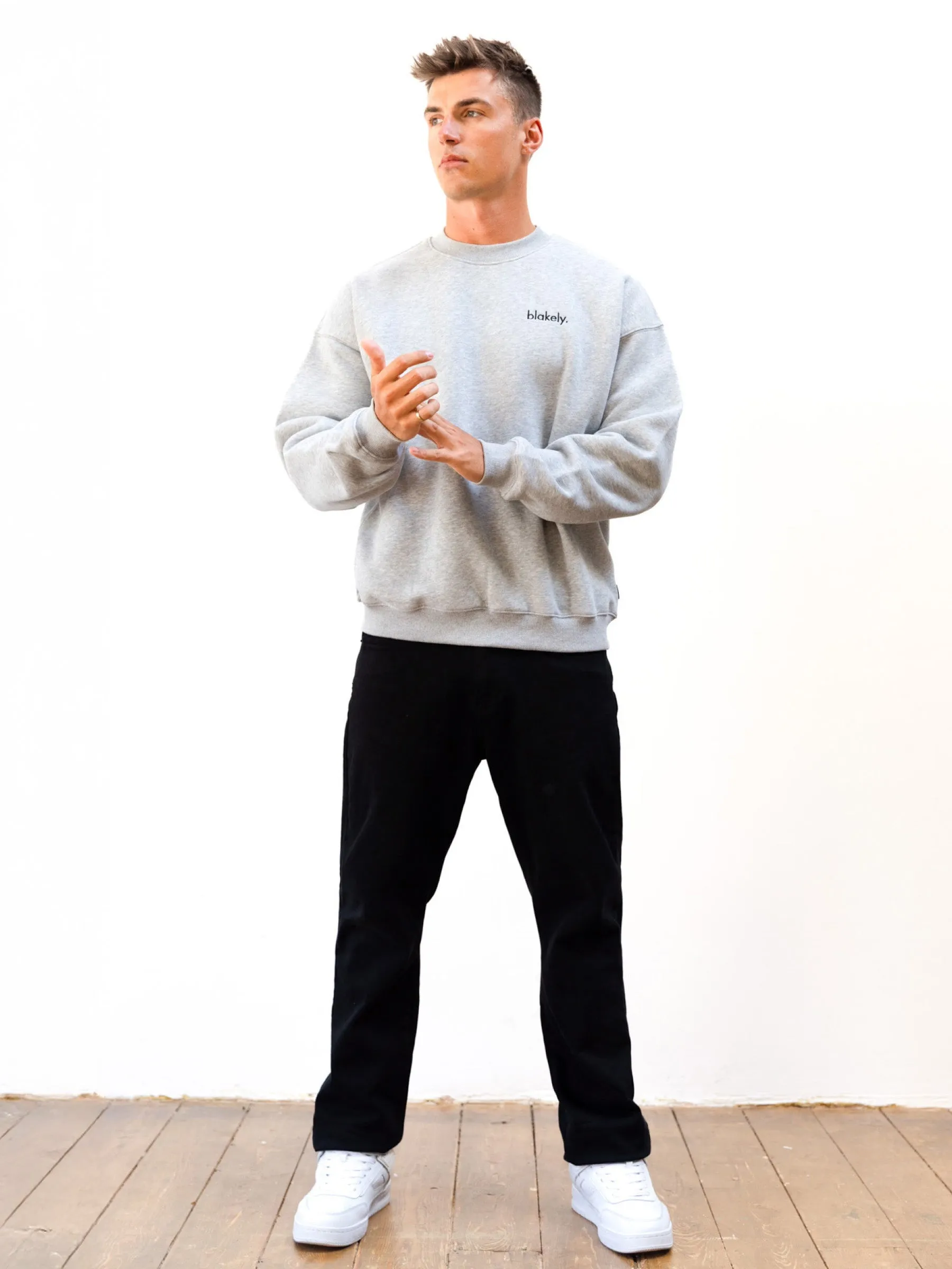 Sami Relaxed Jumper - Marl Grey sold by Blakely product image thumbnail 3