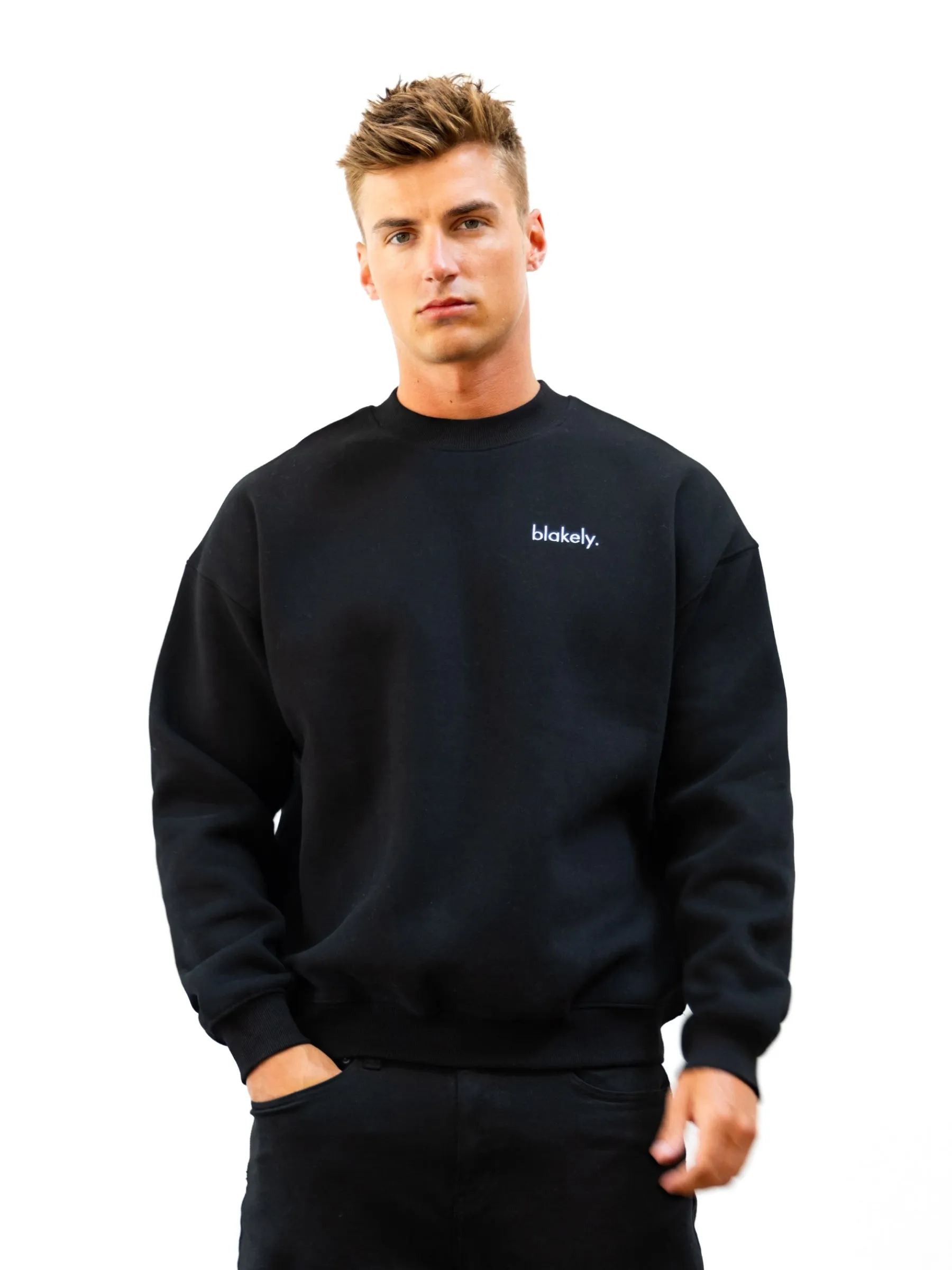 Sami Relaxed Jumper - Black sold by Blakely