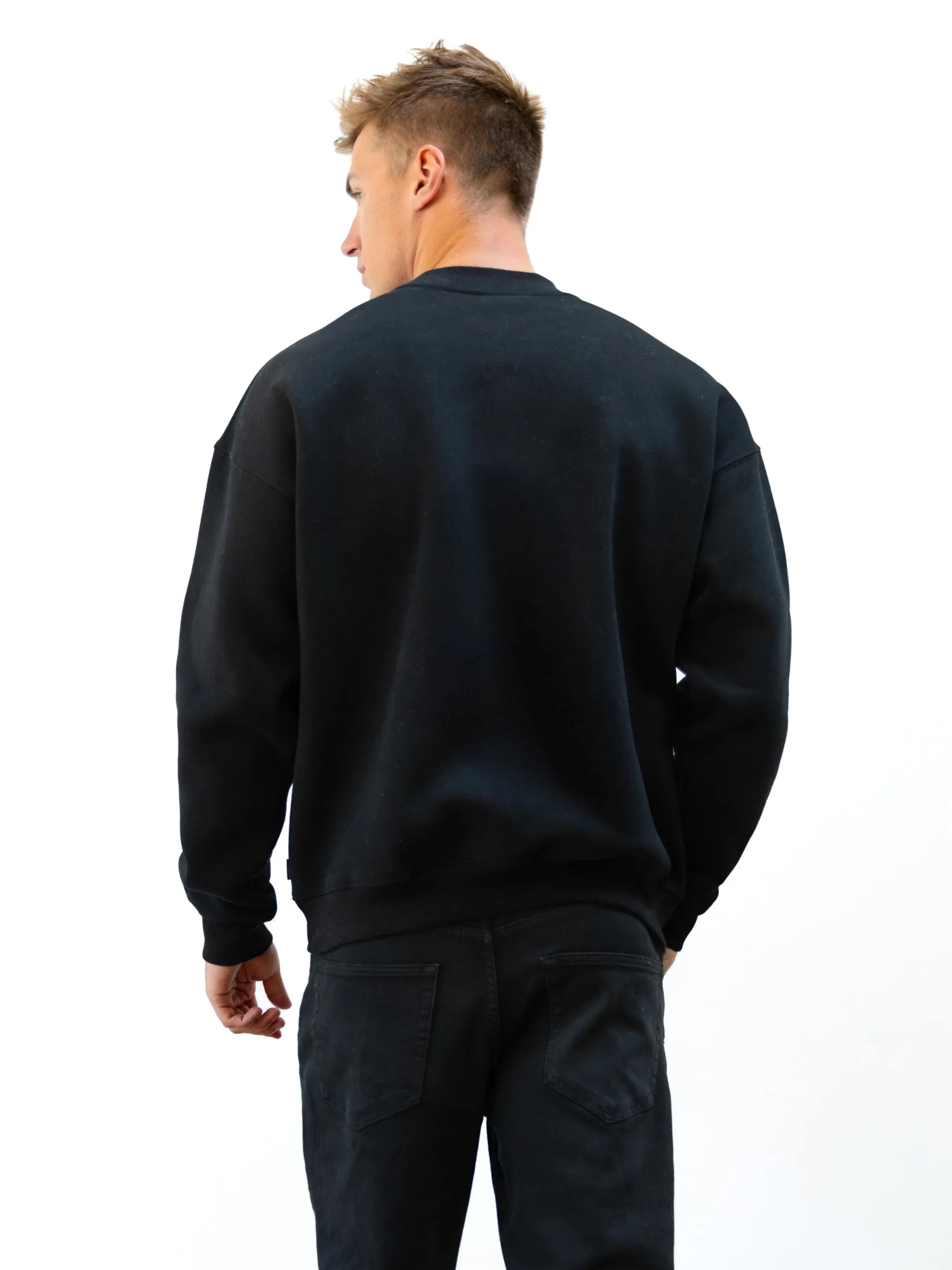Sami Relaxed Jumper - Black sold by Blakely product image thumbnail 4
