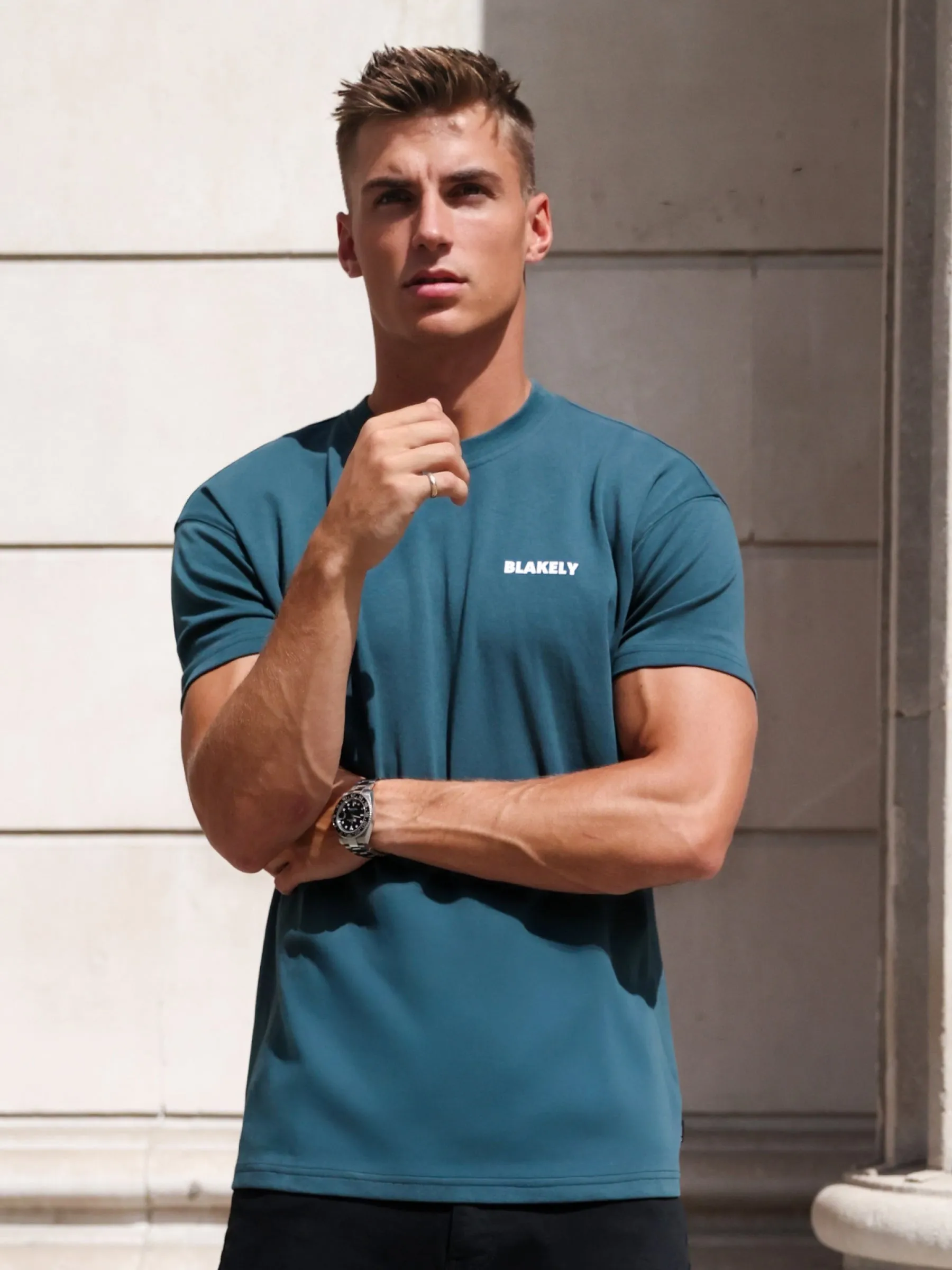Arlo Relaxed T-Shirt - Teal Green sold by Blakely product image thumbnail 2