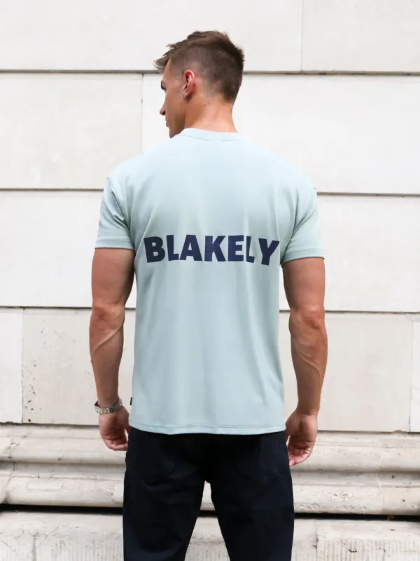 Arlo Relaxed T-Shirt - Mineral Blue sold by Blakely
