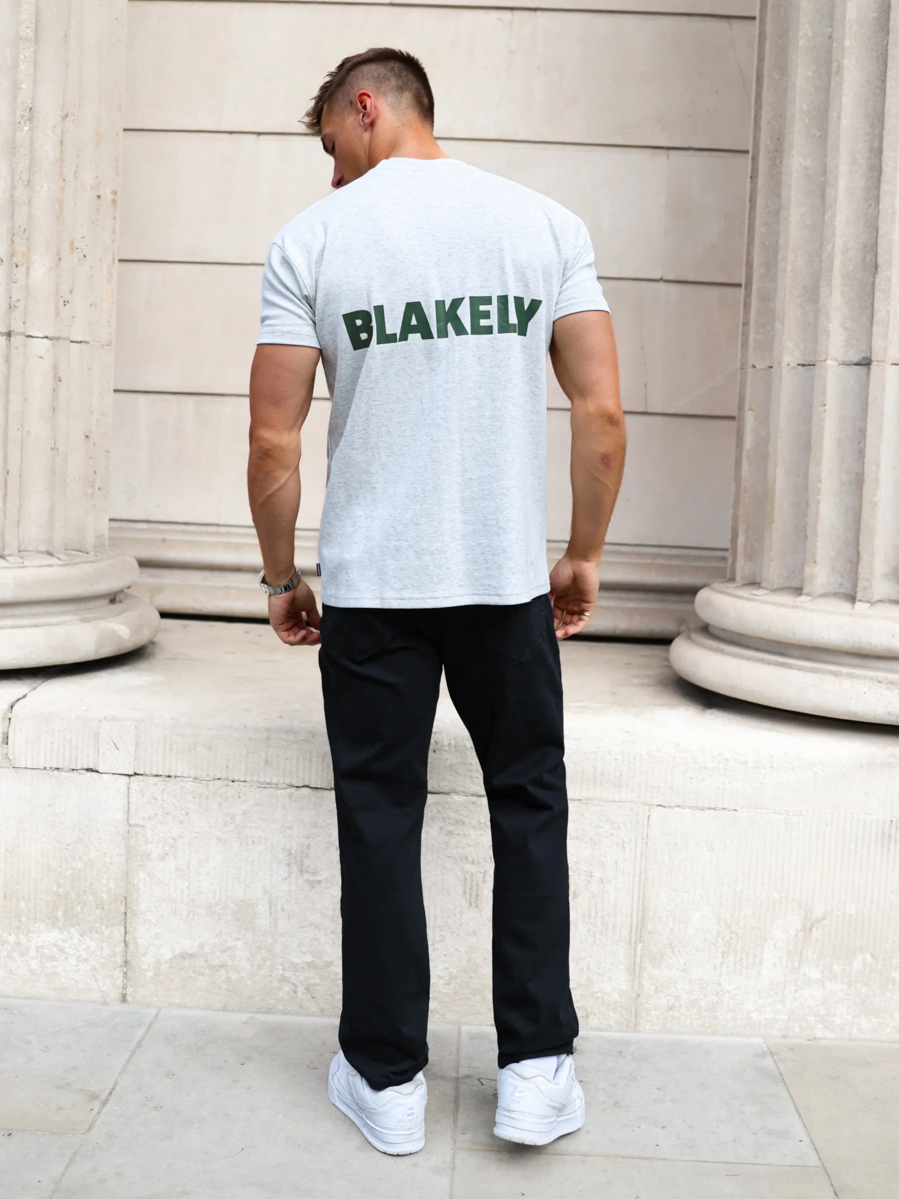 Arlo Relaxed T-Shirt - Marl Grey sold by Blakely product image thumbnail 3