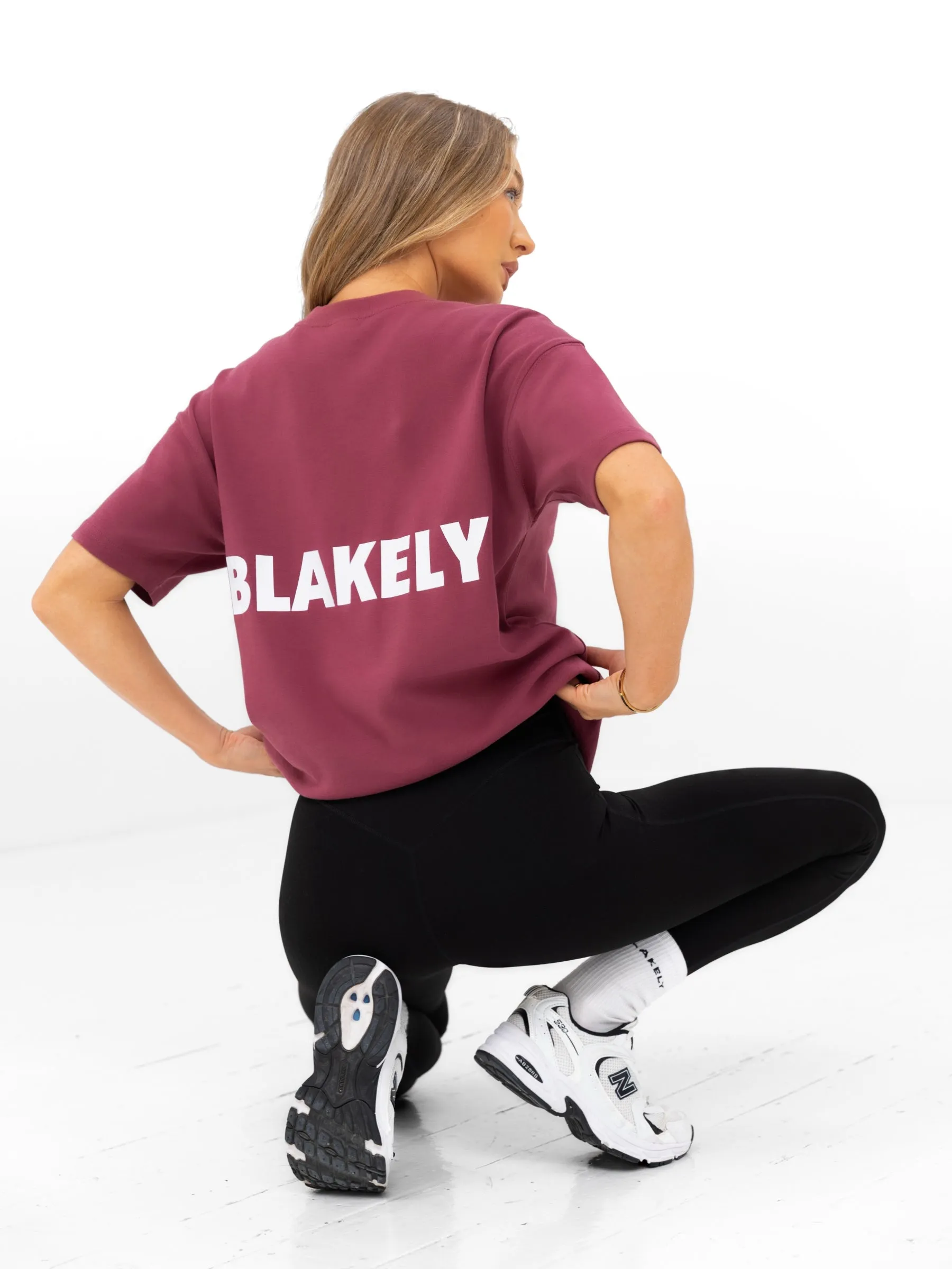 Amelie Oversized T-Shirt - Dark Pink sold by Blakely product image thumbnail 3