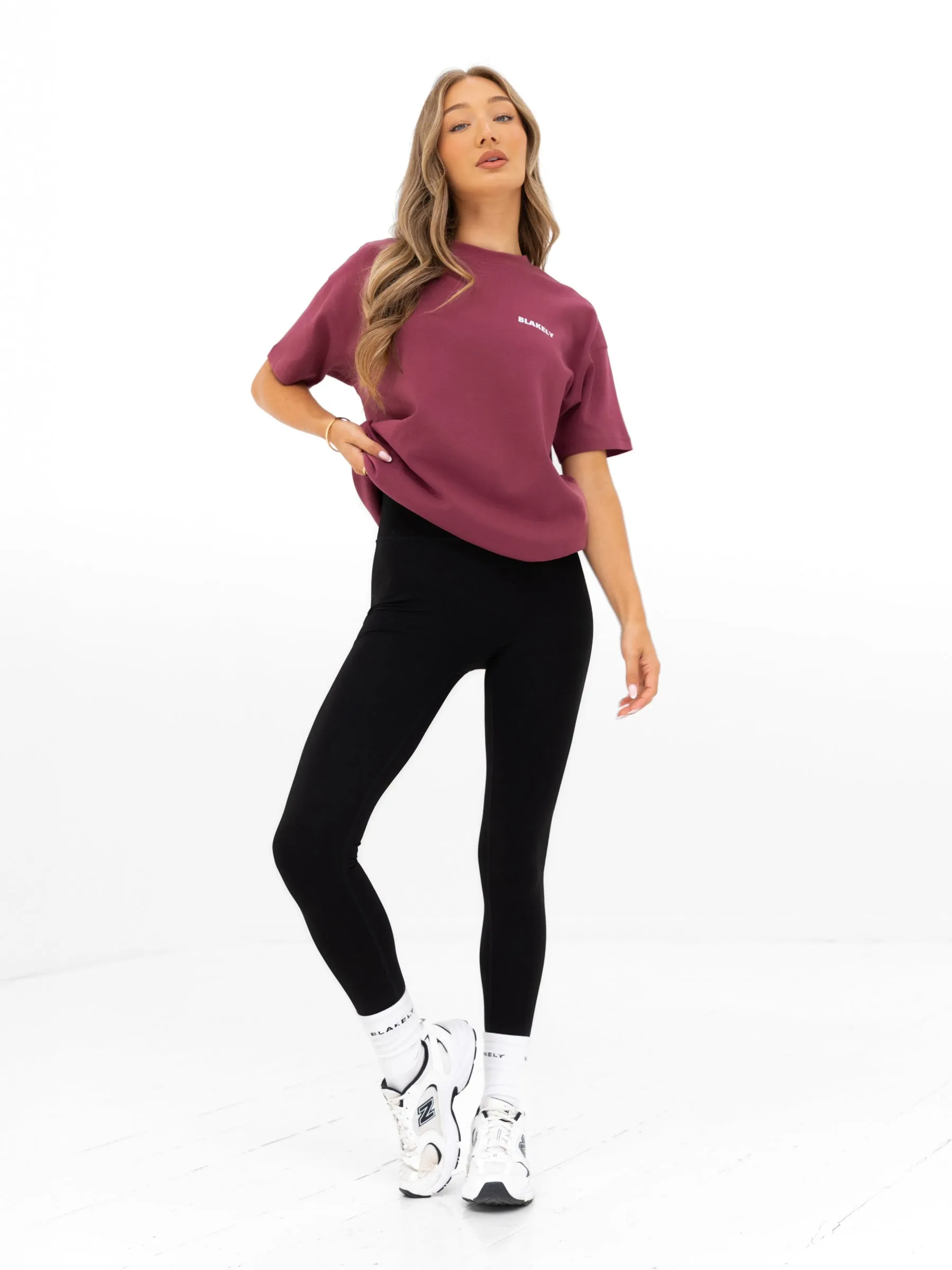 Amelie Oversized T-Shirt - Dark Pink sold by Blakely product image thumbnail 4