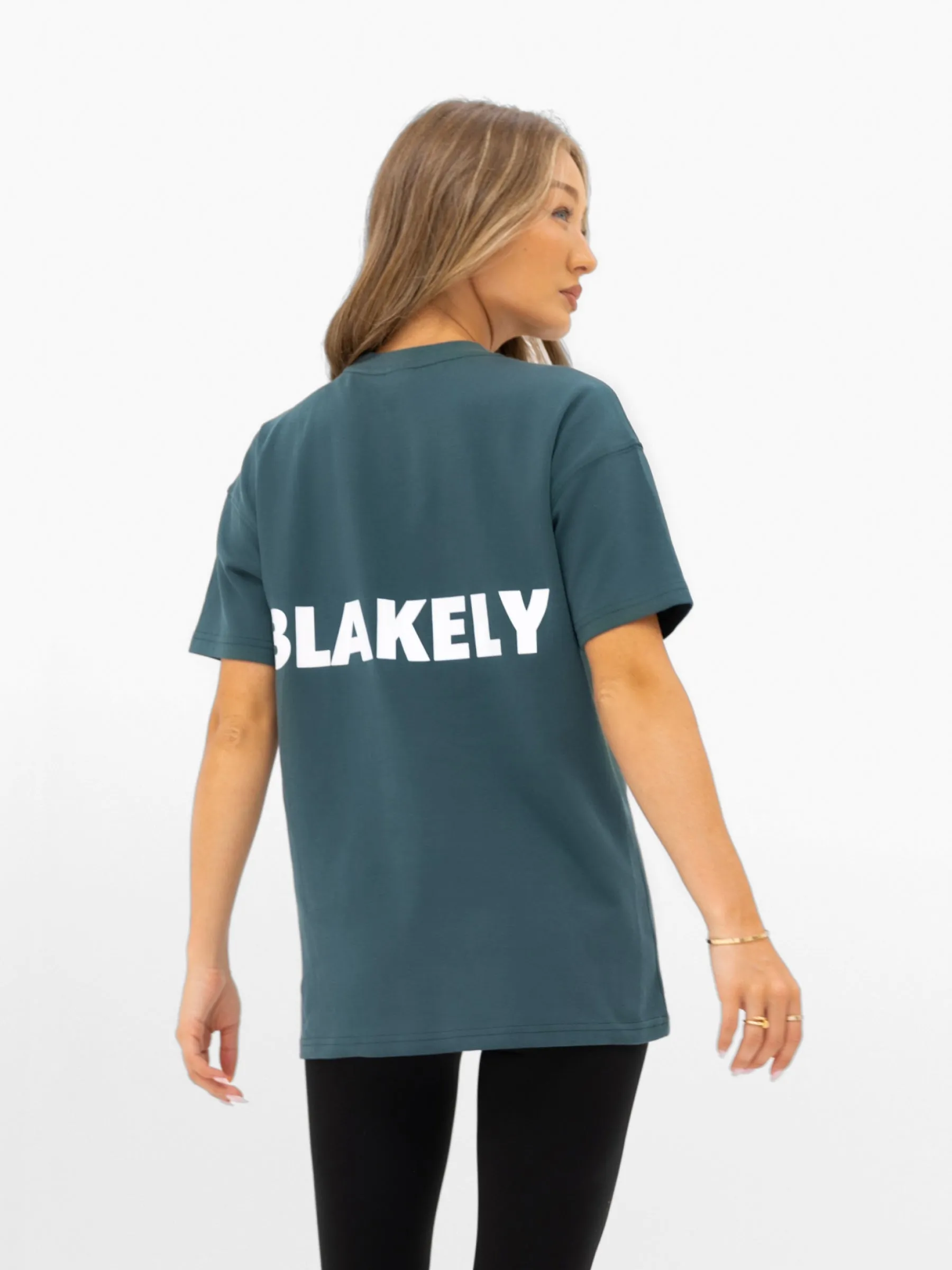 Amelie Oversized T-Shirt - Teal Green sold by Blakely