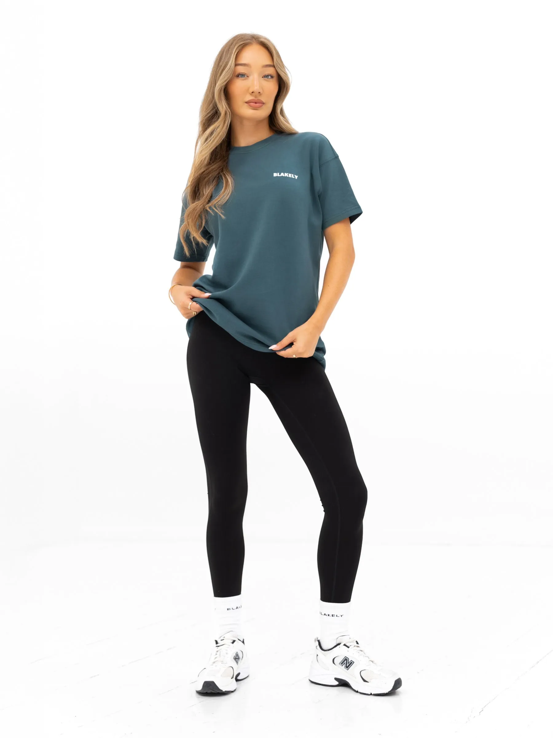 Amelie Oversized T-Shirt - Teal Green sold by Blakely product image thumbnail 4