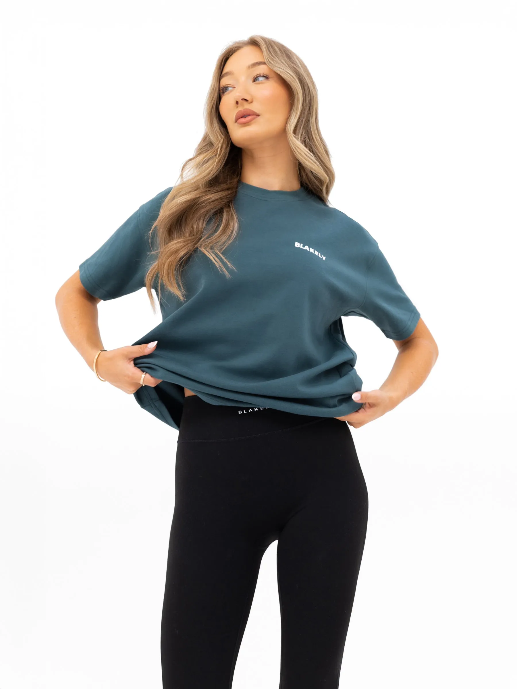 Amelie Oversized T-Shirt - Teal Green sold by Blakely product image thumbnail 2