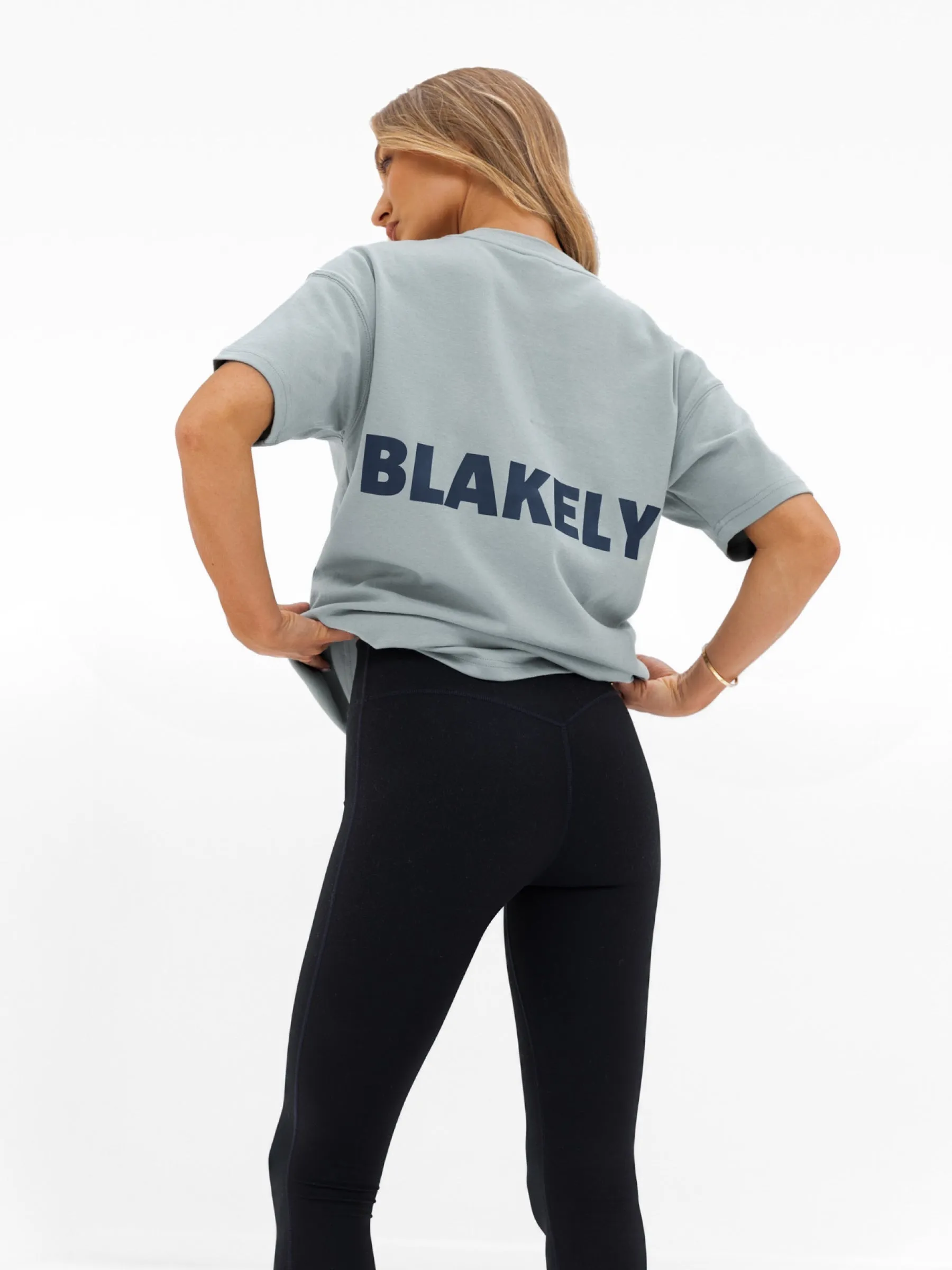 Amelie Oversized T-Shirt - Mineral Blue sold by Blakely product image thumbnail 5