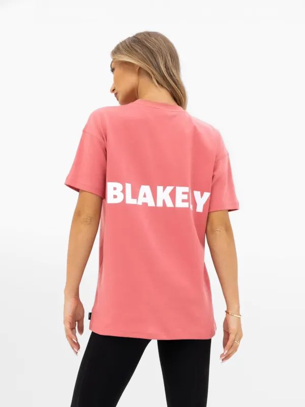 Amelie Oversized T-Shirt - Sunrise Coral sold by Blakely