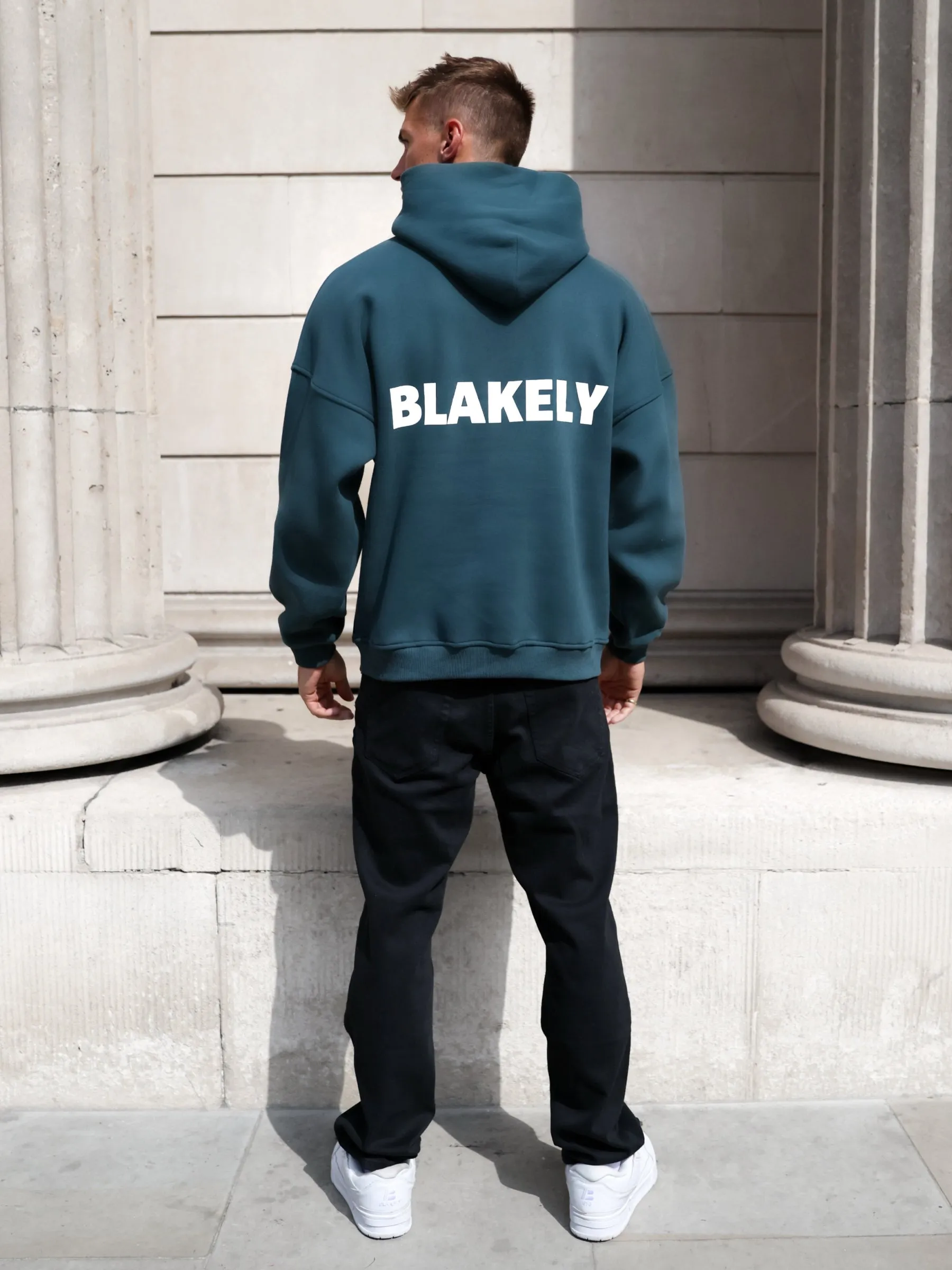 Arlo Relaxed Hoodie - Teal Green sold by Blakely product image thumbnail 3
