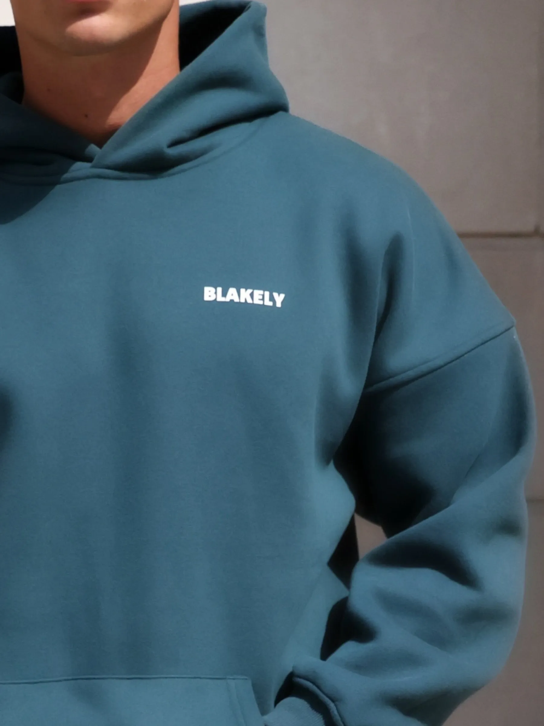Arlo Relaxed Hoodie - Teal Green sold by Blakely product image thumbnail 5