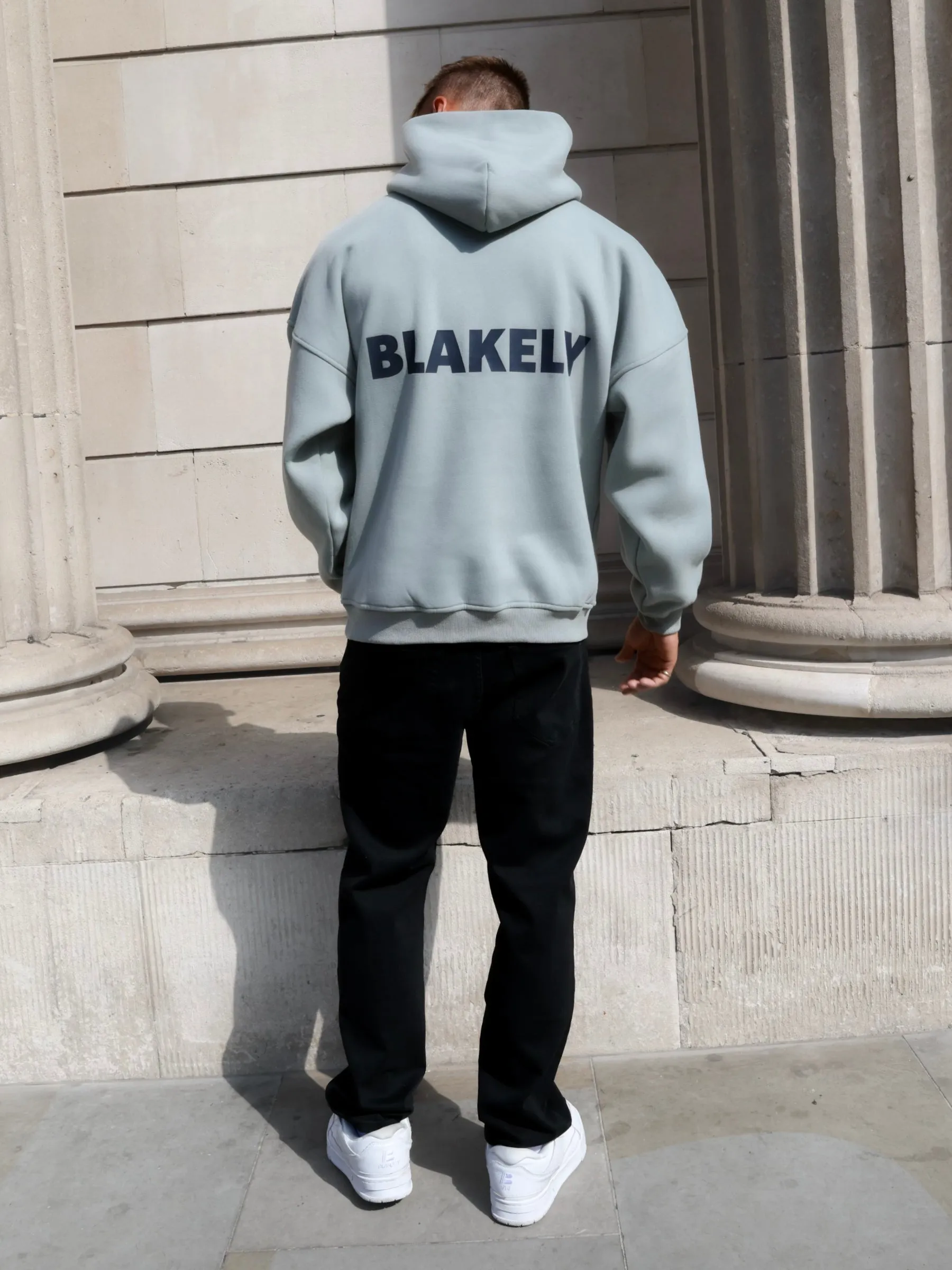Arlo Relaxed Hoodie - Mineral Blue sold by Blakely product image thumbnail 3