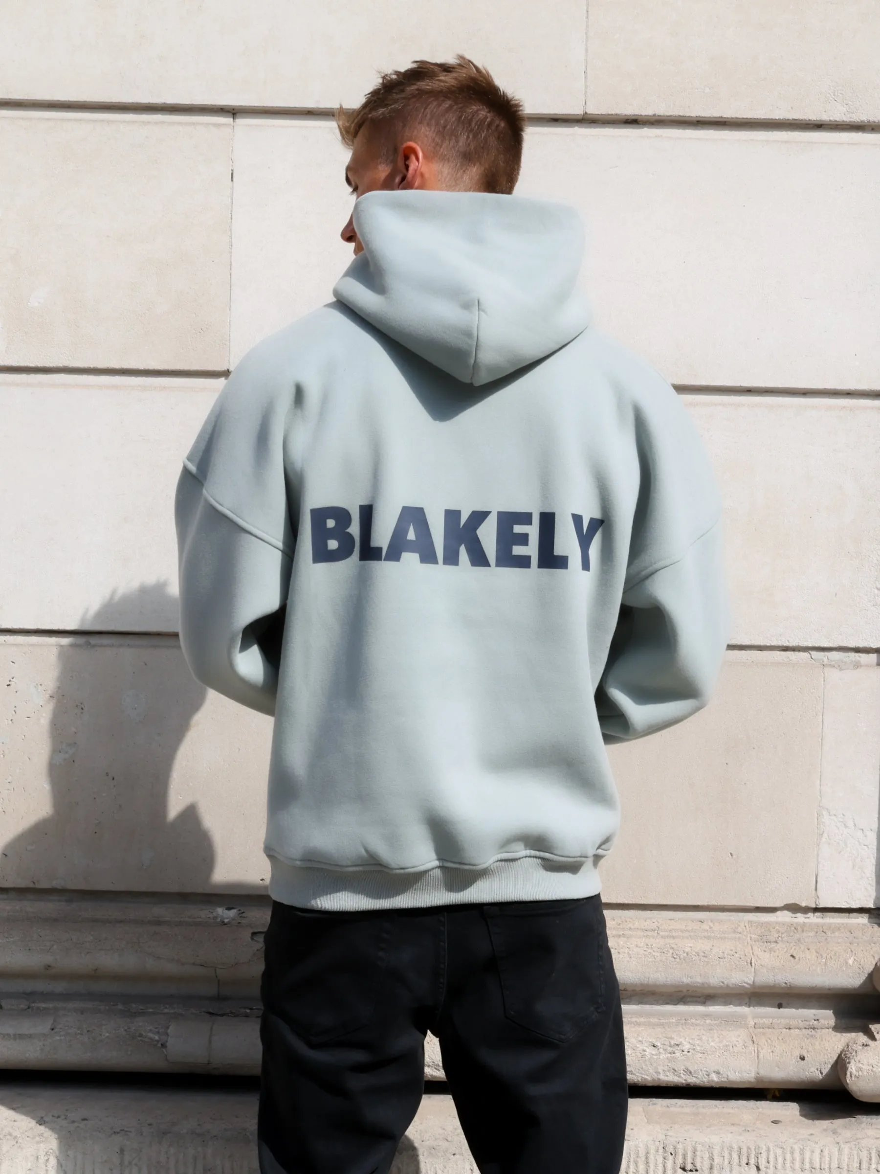 Arlo Relaxed Hoodie - Mineral Blue sold by Blakely