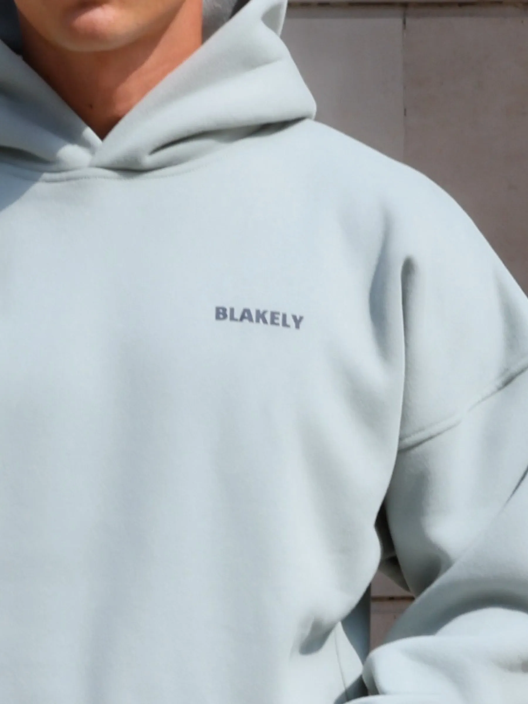 Arlo Relaxed Hoodie - Mineral Blue sold by Blakely product image thumbnail 5