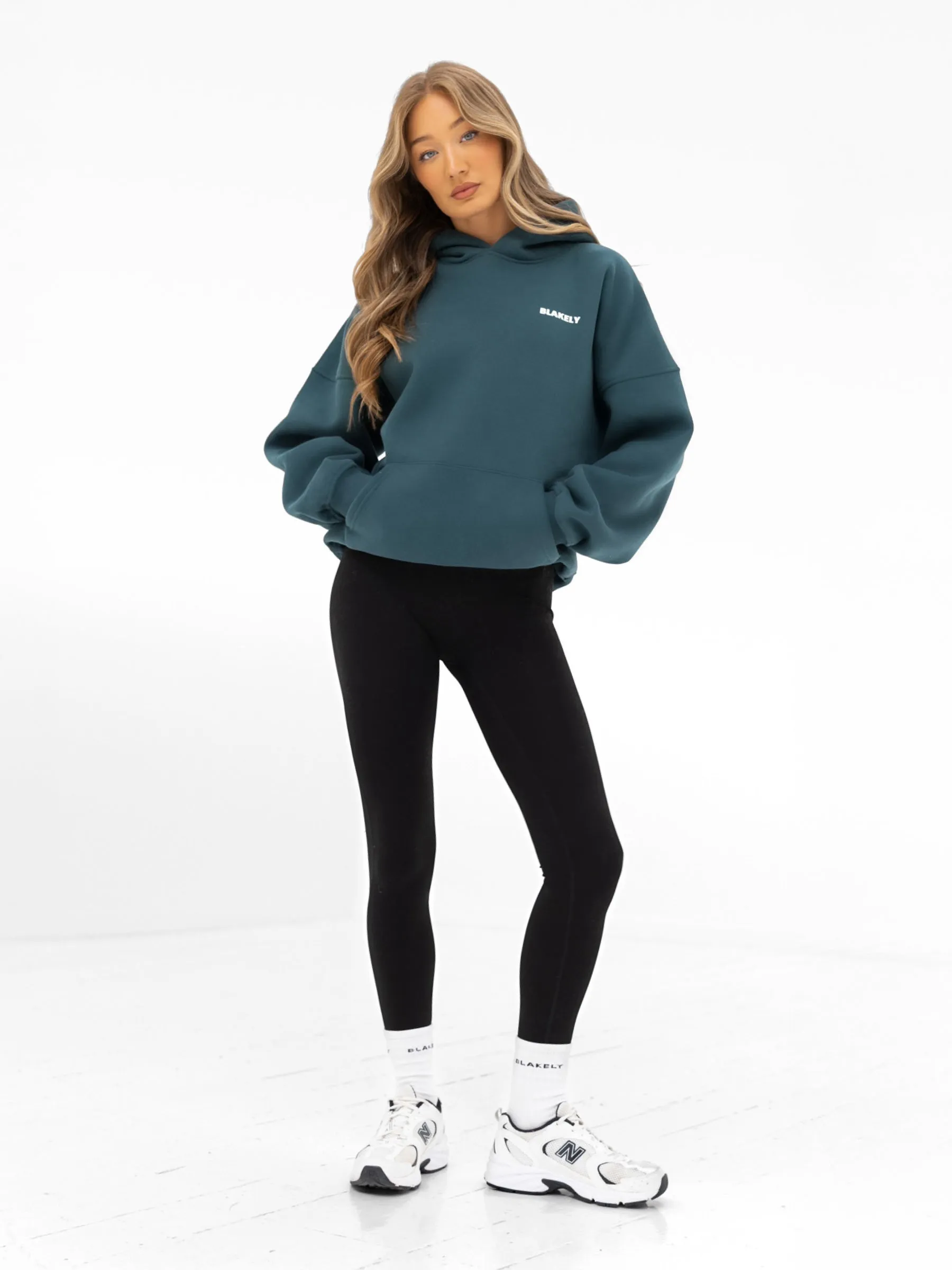 Amelie Oversized Hoodie - Teal Green sold by Blakely product image thumbnail 4