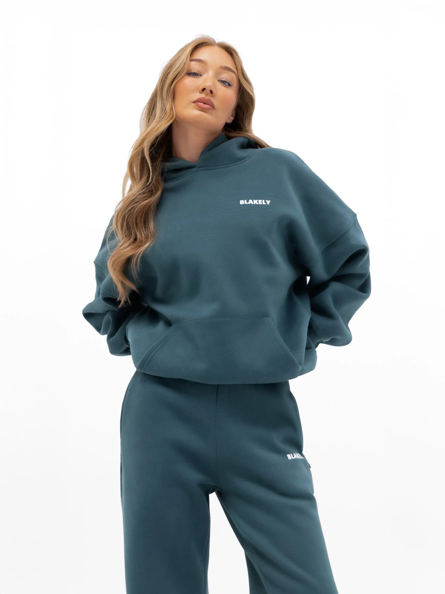 Amelie Oversized Hoodie - Teal Green sold by Blakely product image thumbnail 2