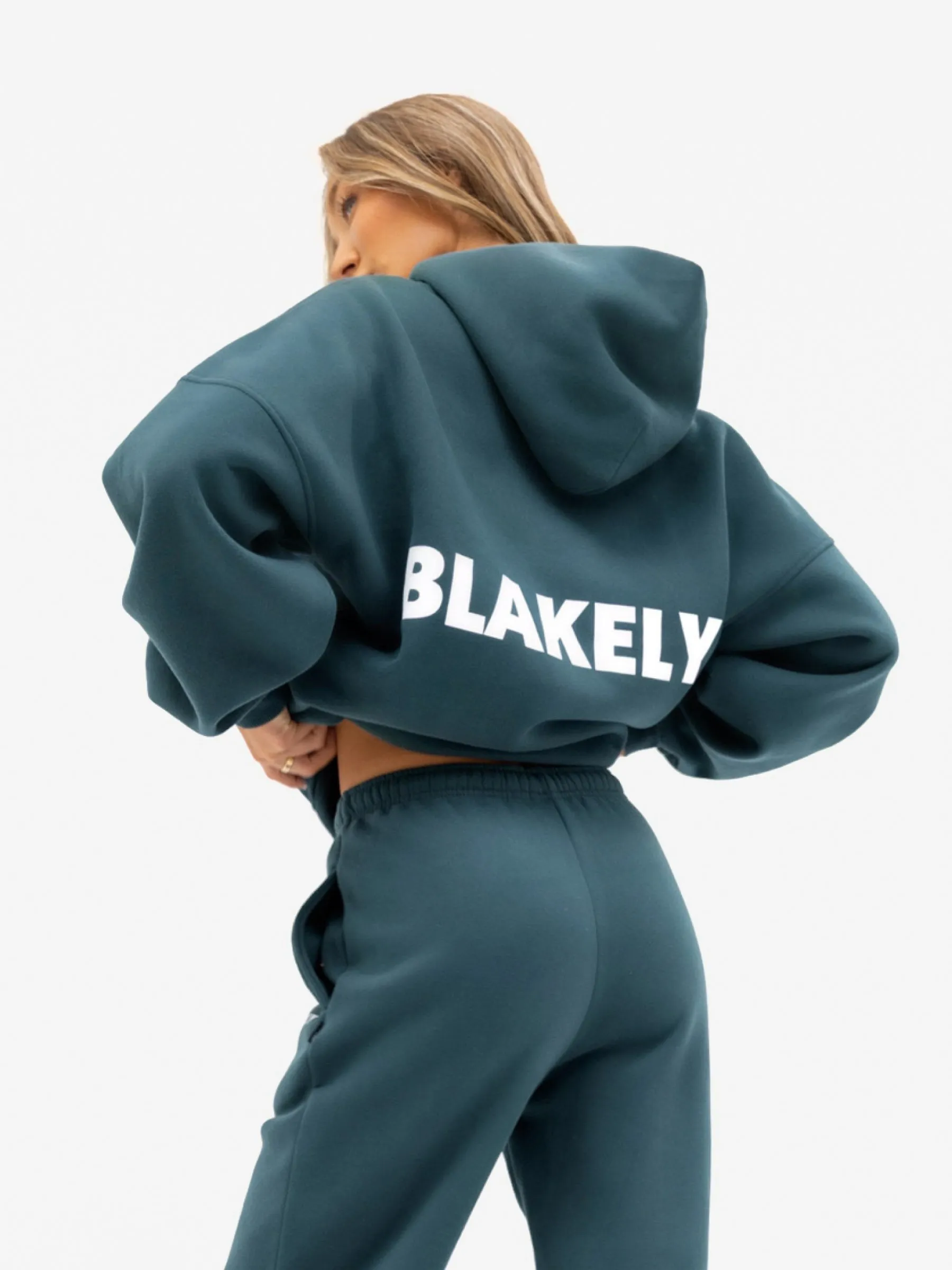 Amelie Oversized Hoodie - Teal Green sold by Blakely