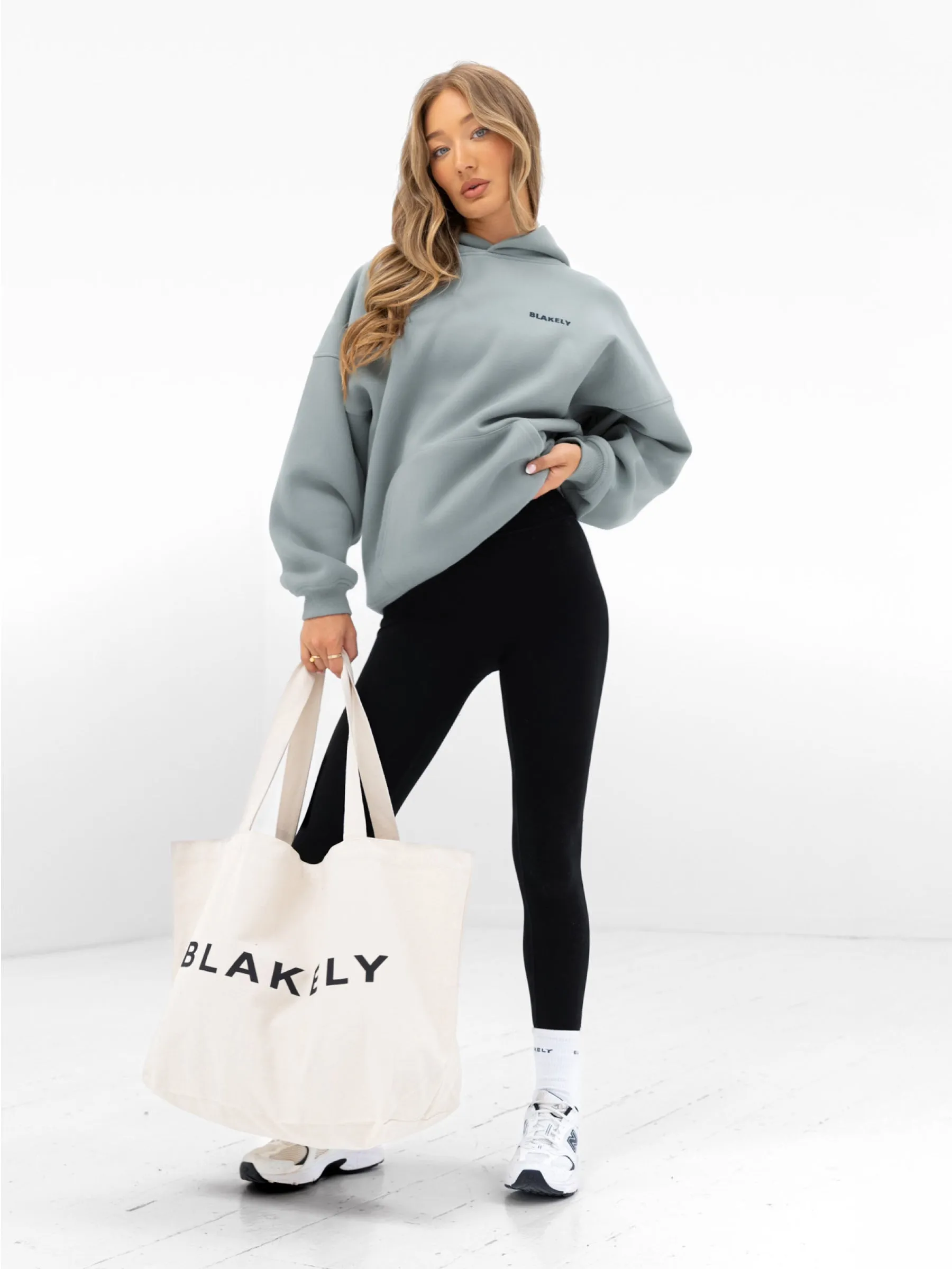 Amelie Oversized Hoodie - Mineral Blue sold by Blakely product image thumbnail 4