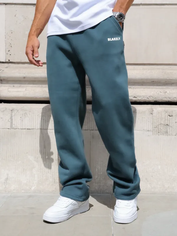 Arlo Wide Leg Sweatpants - Teal Green sold by Blakely