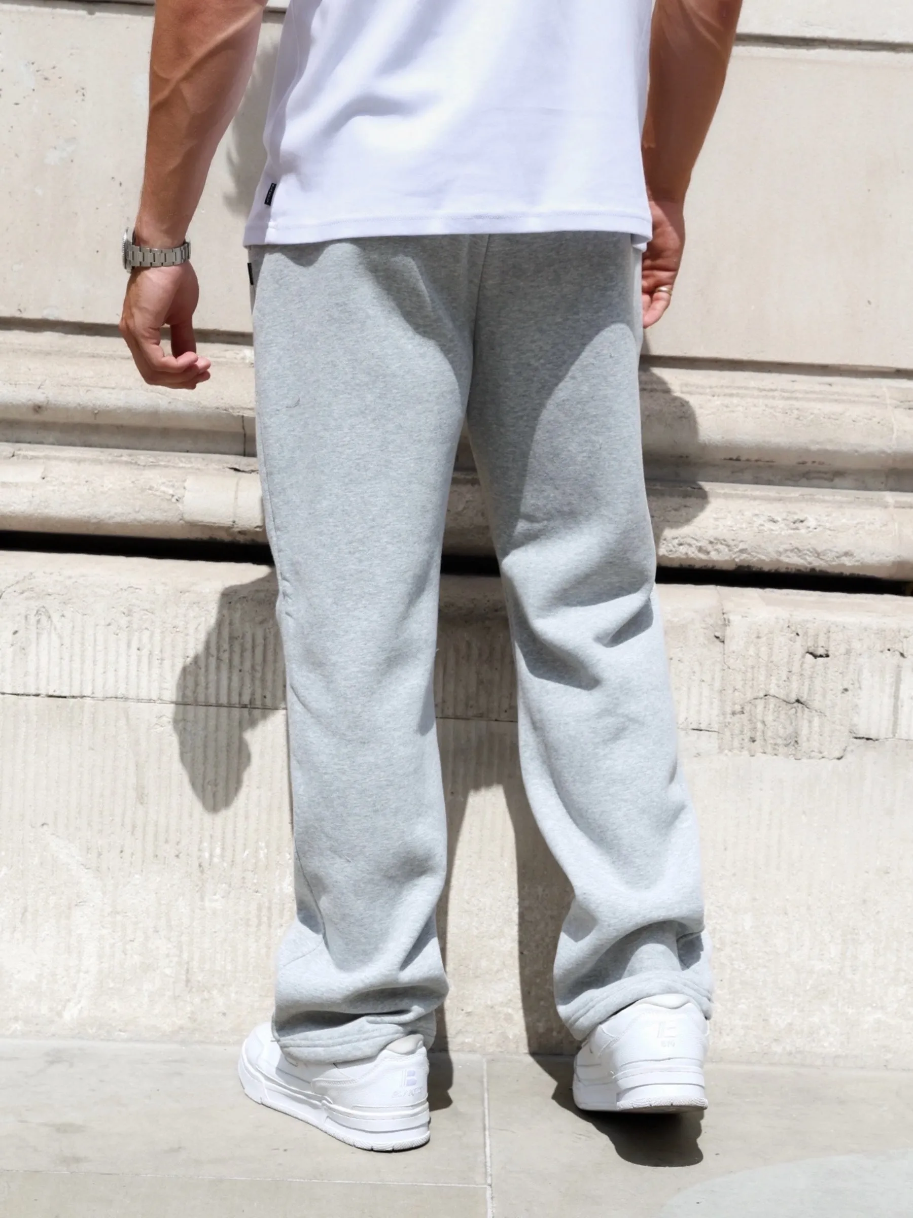 Arlo Wide Leg Sweatpants - Marl Grey sold by Blakely product image thumbnail 2