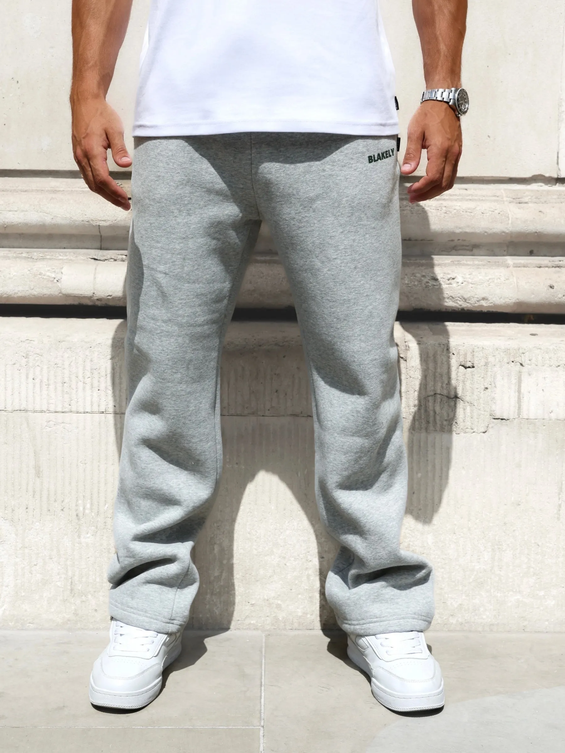 Arlo Wide Leg Sweatpants - Marl Grey sold by Blakely product image thumbnail 5