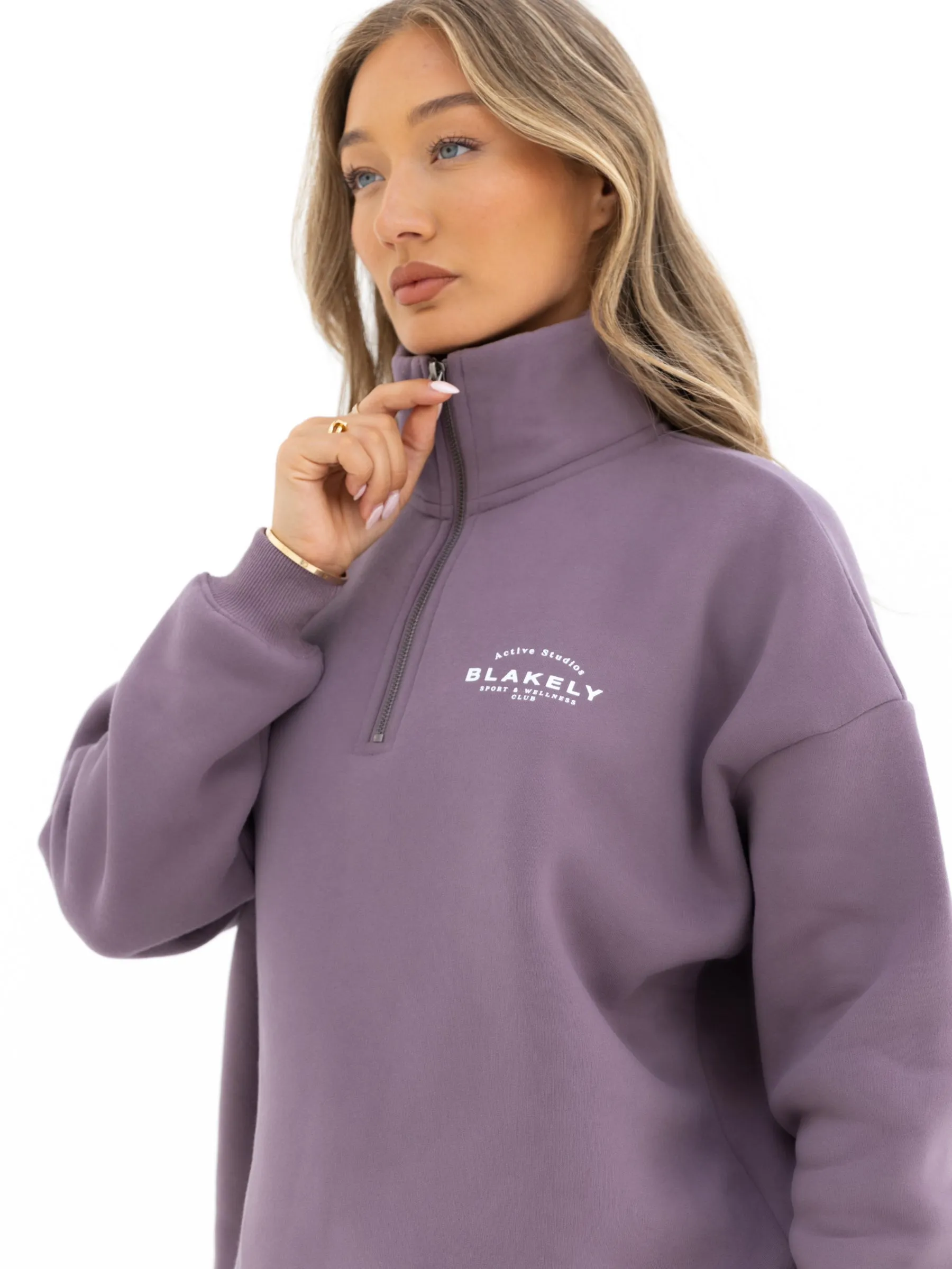 Active Studios 1/4 Zip Jumper - Grape sold by Blakely product image thumbnail 3