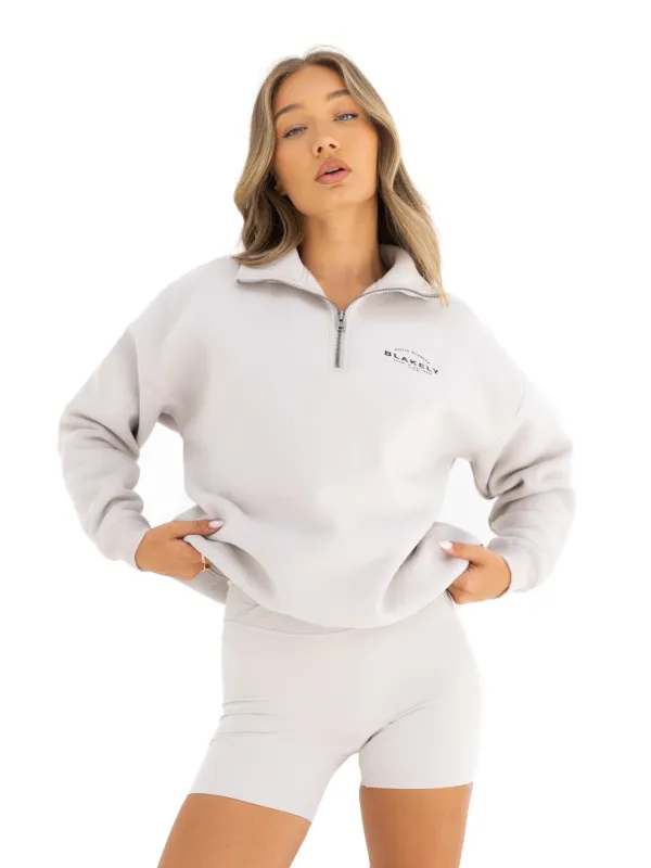 Active Studios 1/4 Zip Jumper - Ivory sold by Blakely