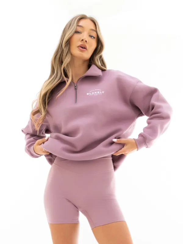 Active Studios 1/4 Zip Jumper - Dusty Pink sold by Blakely