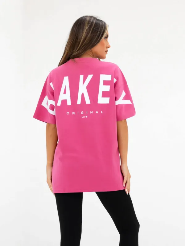 Isabel Oversized T-Shirt - Hot Pink sold by Blakely