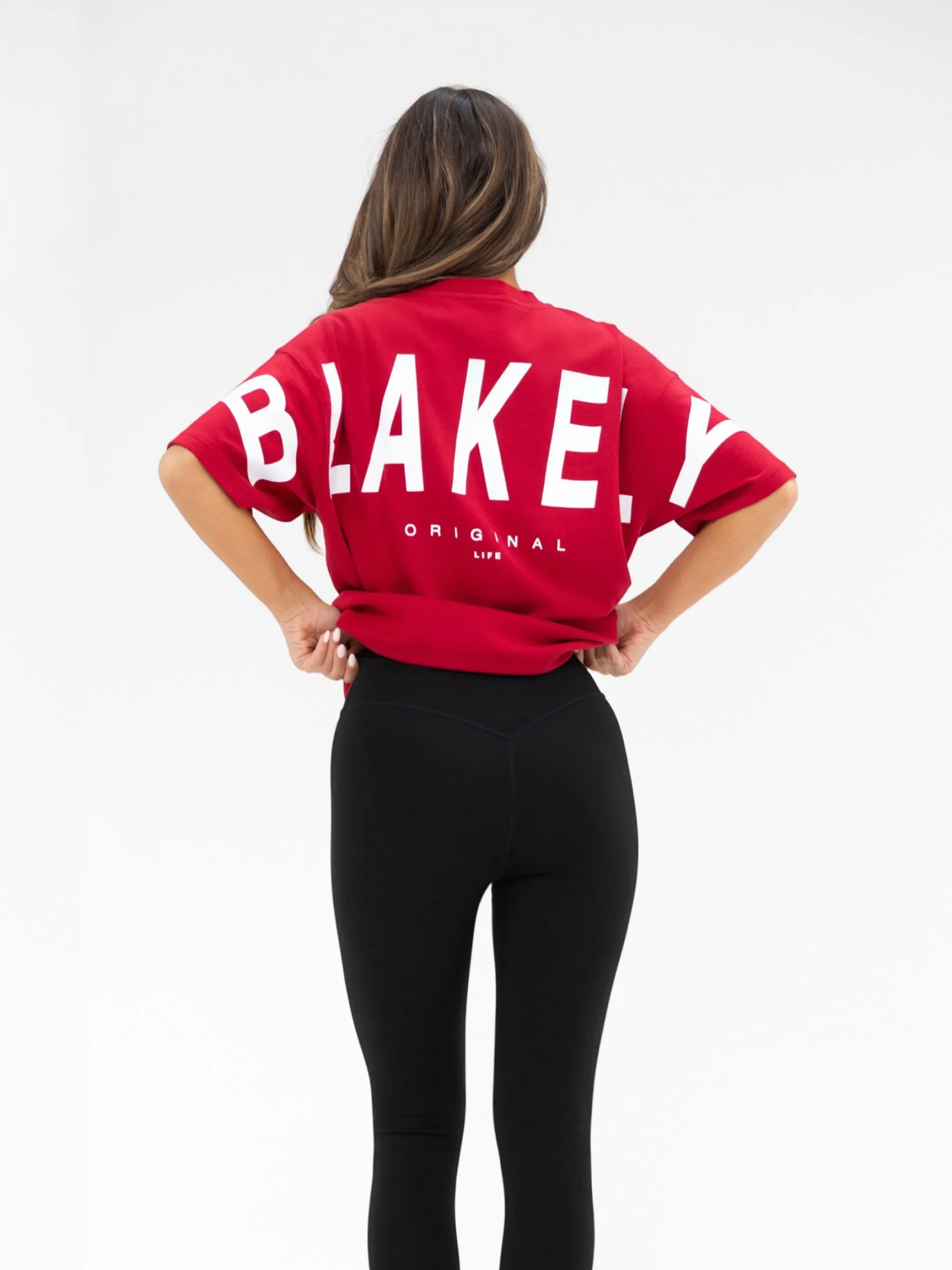 Isabel Oversized T-Shirt - Cherry Red sold by Blakely product image thumbnail 5