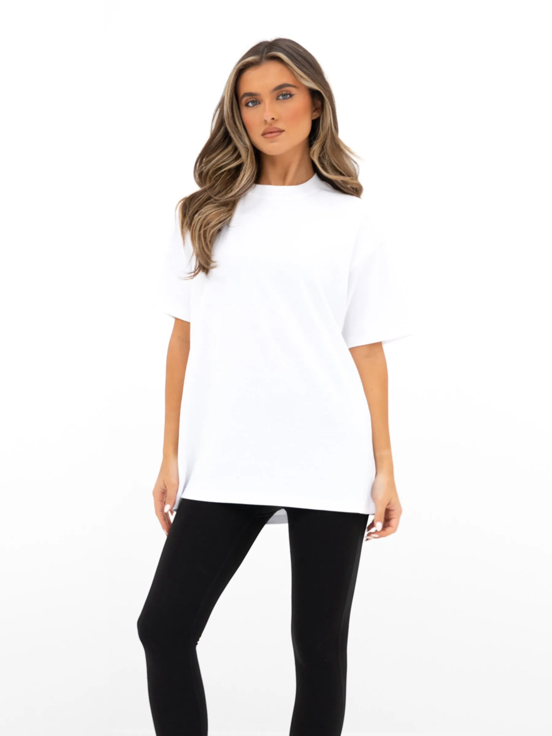 Isabel Oversized T-Shirt - White & Hot Pink sold by Blakely product image thumbnail 2