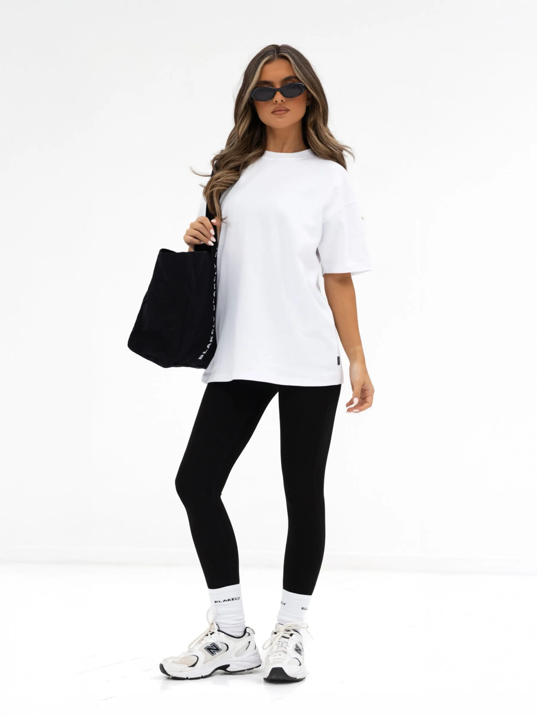 Isabel Oversized T-Shirt - White & Cherry Red sold by Blakely product image thumbnail 4