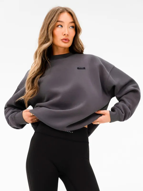 Olivia Oversized Jumper - Charcoal sold by Blakely