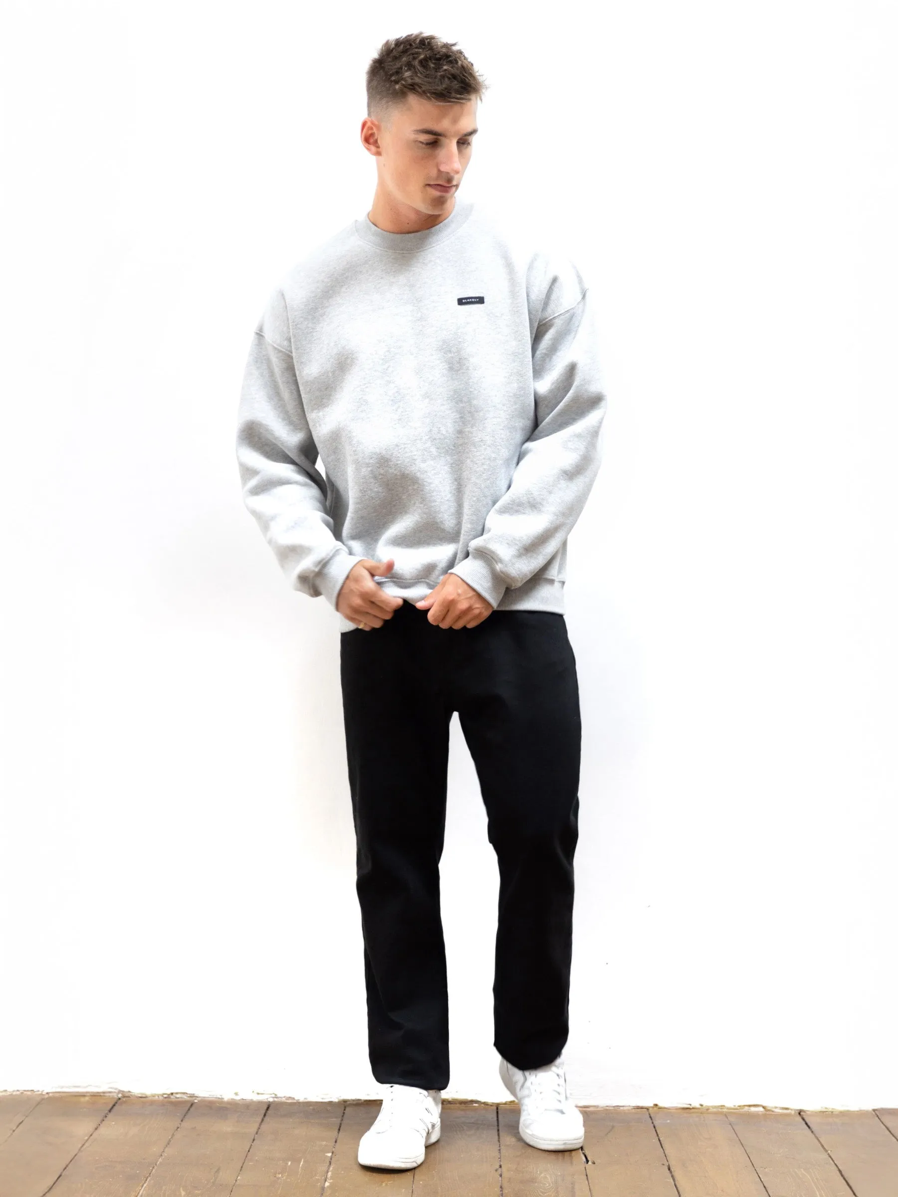 Otis Relaxed Jumper - Marl Grey sold by Blakely product image thumbnail 3