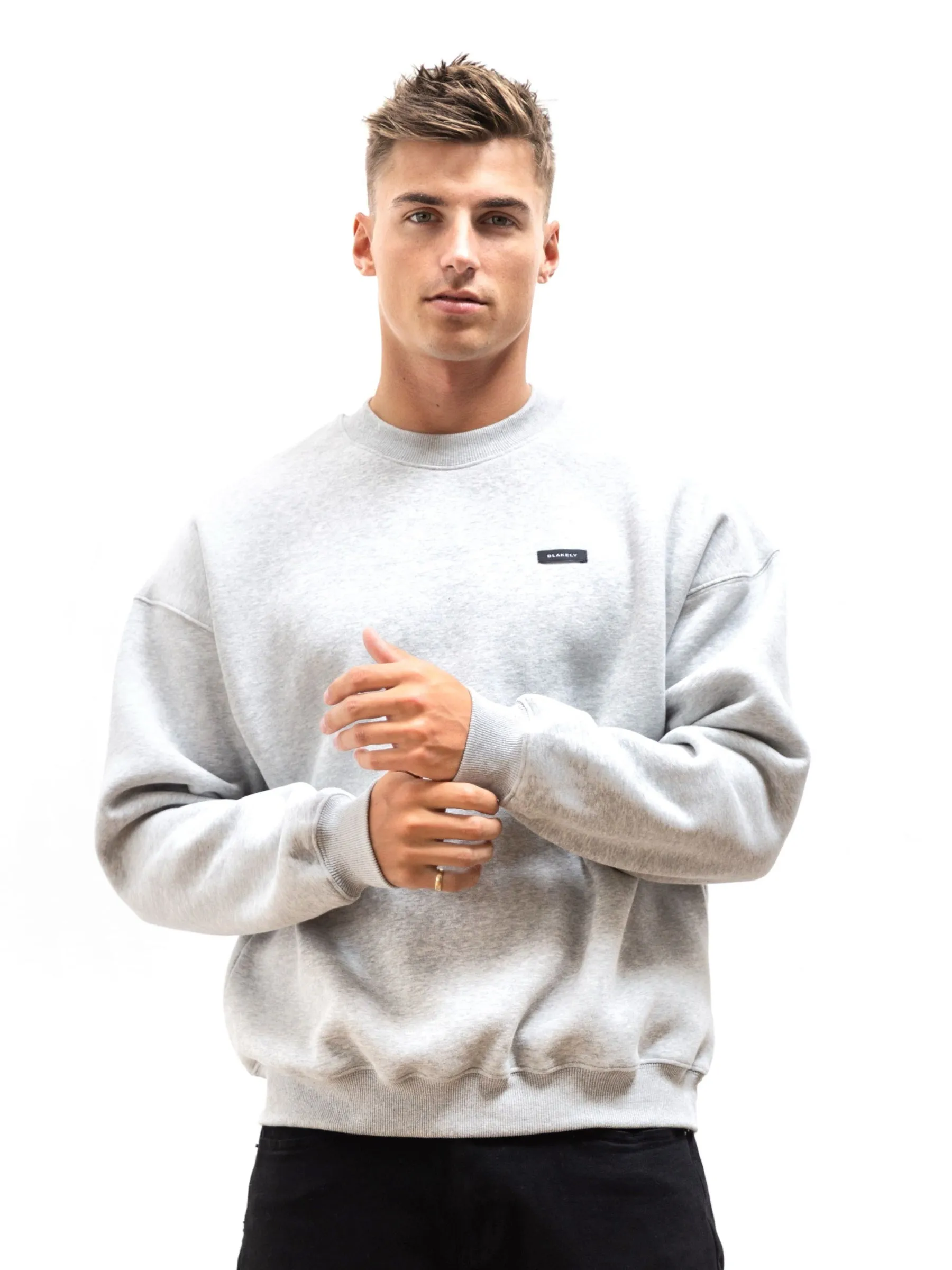 Otis Relaxed Jumper - Marl Grey sold by Blakely product image thumbnail 2