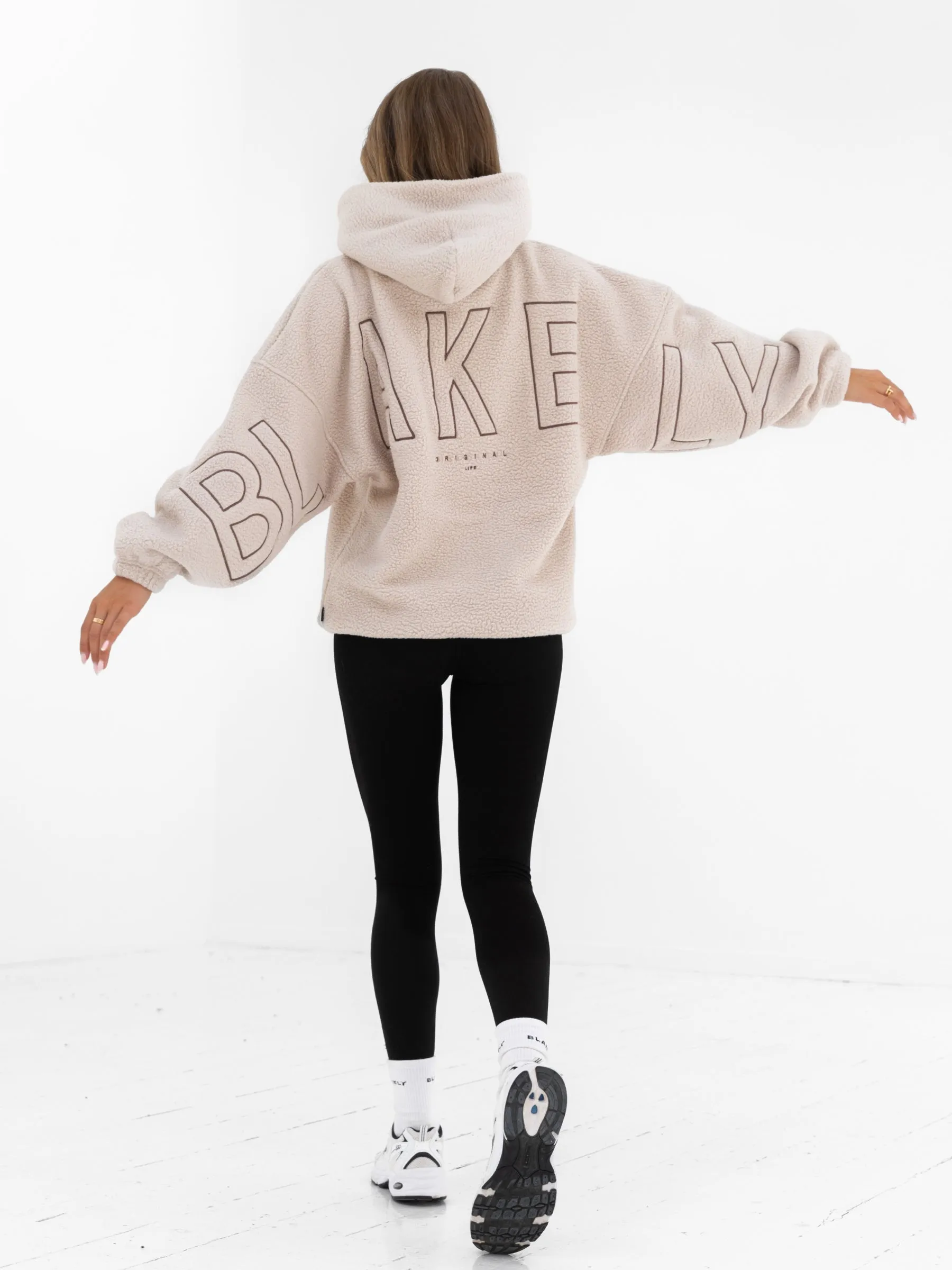 Borg Isabel Oversized Hoodie - Tan sold by Blakely product image thumbnail 3