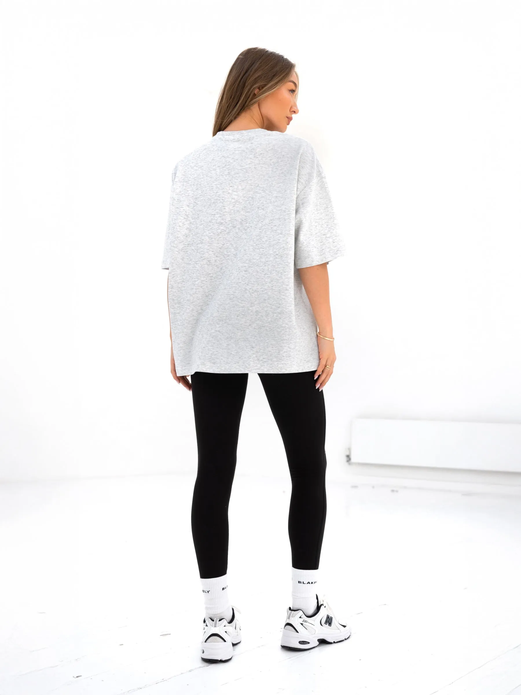 Madison Ultra Oversized T-Shirt - Marl White sold by Blakely product image thumbnail 4