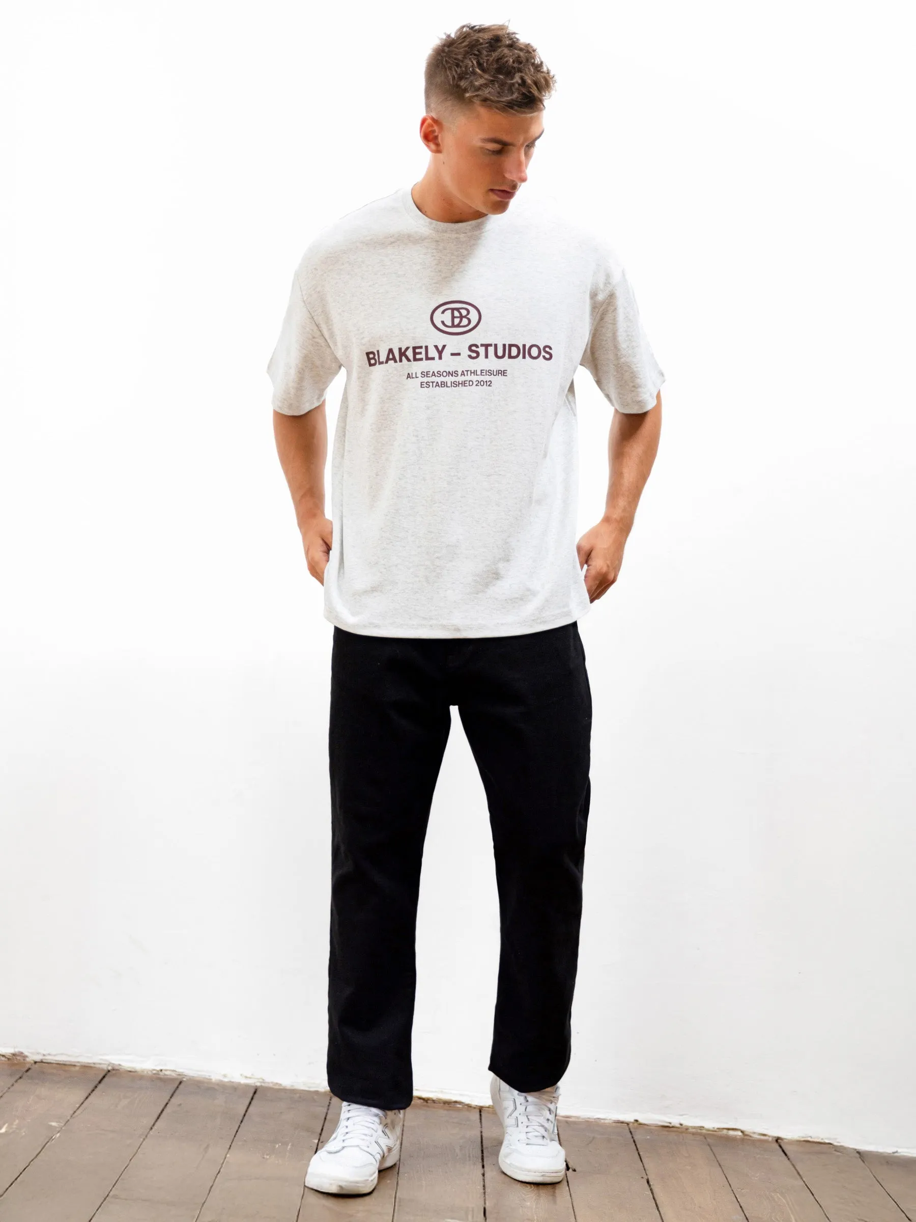 Mercer Unfitted T-Shirt - Marl White sold by Blakely product image thumbnail 3