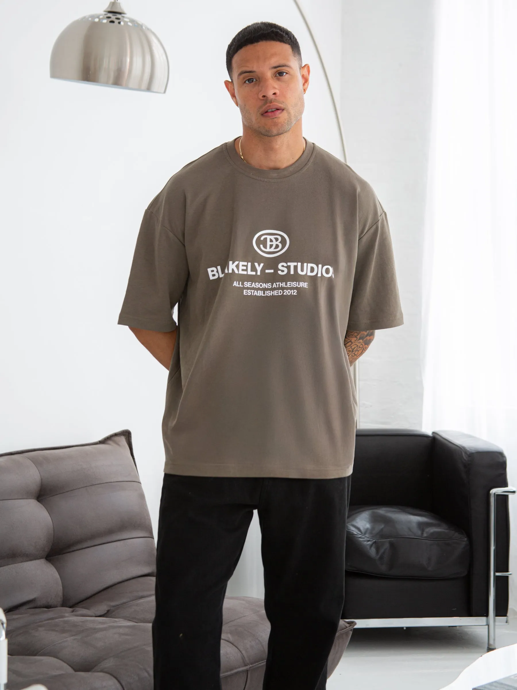 Mercer Unfitted T-Shirt - Khaki Brown sold by Blakely product image thumbnail 2
